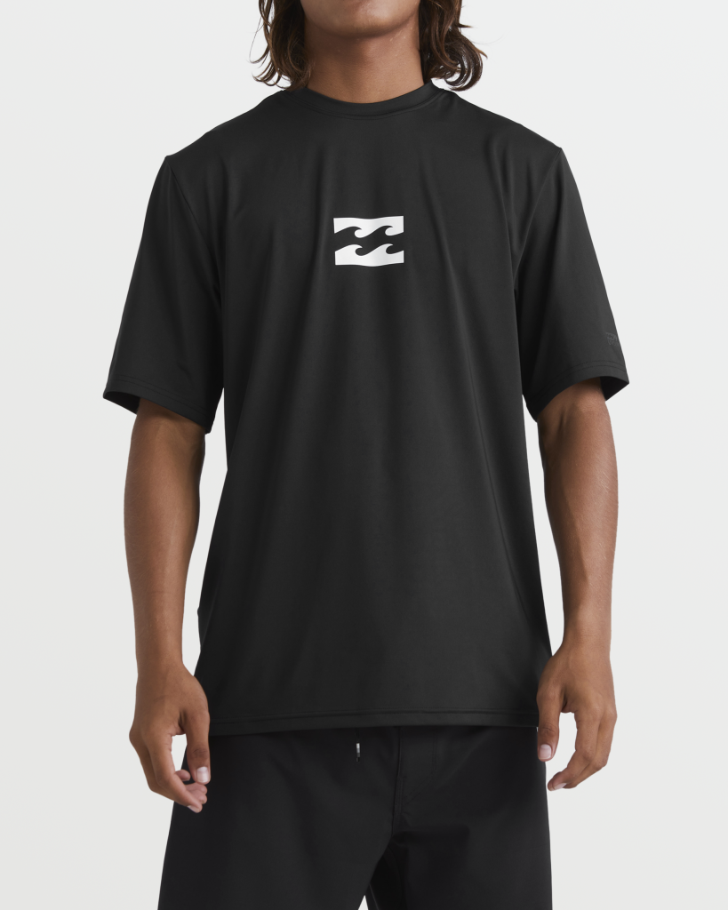 All Day Wave UPF 50 Short Sleeve Rashguard - Black