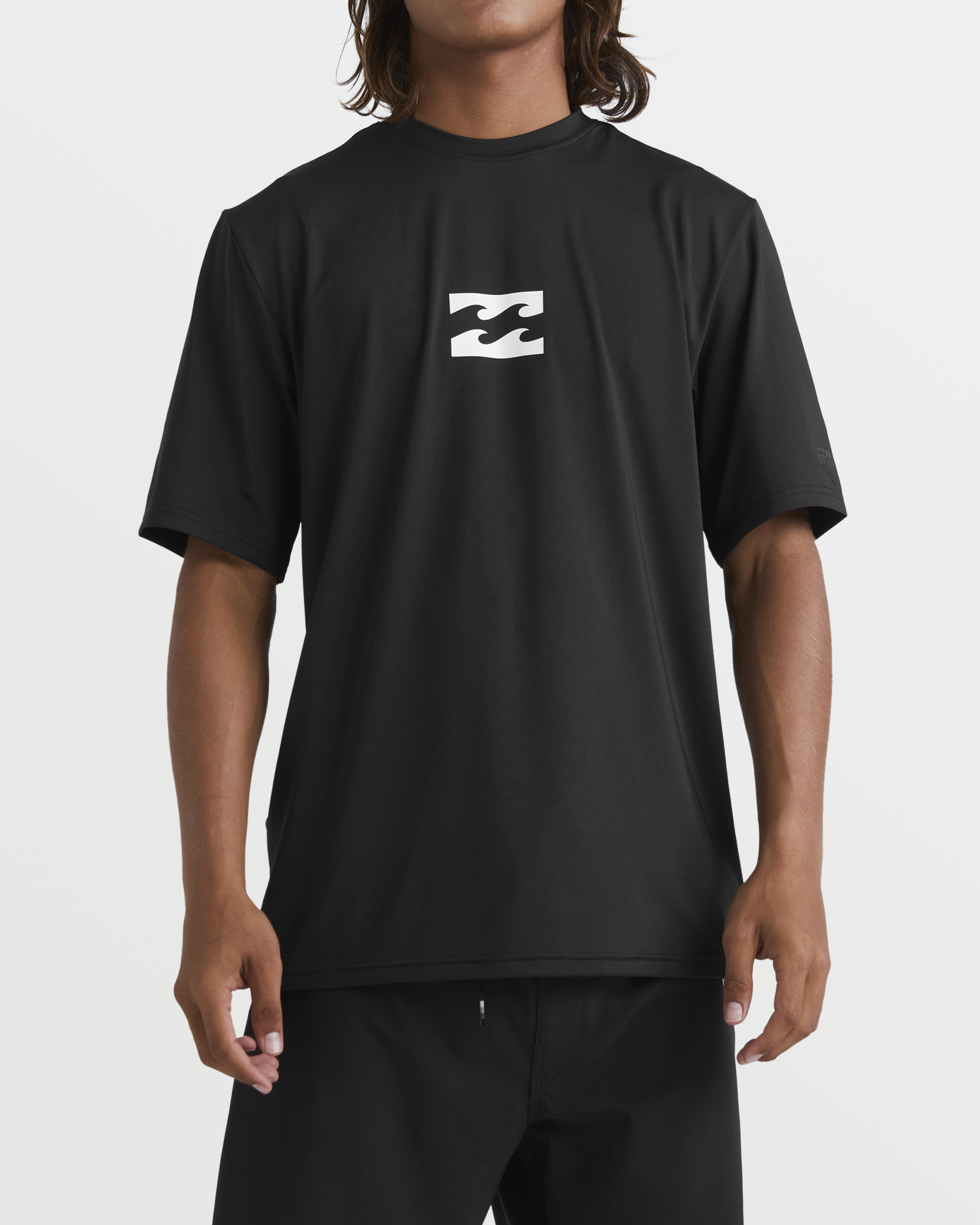 All Day Wave UPF 50 Short Sleeve Rashguard - Black