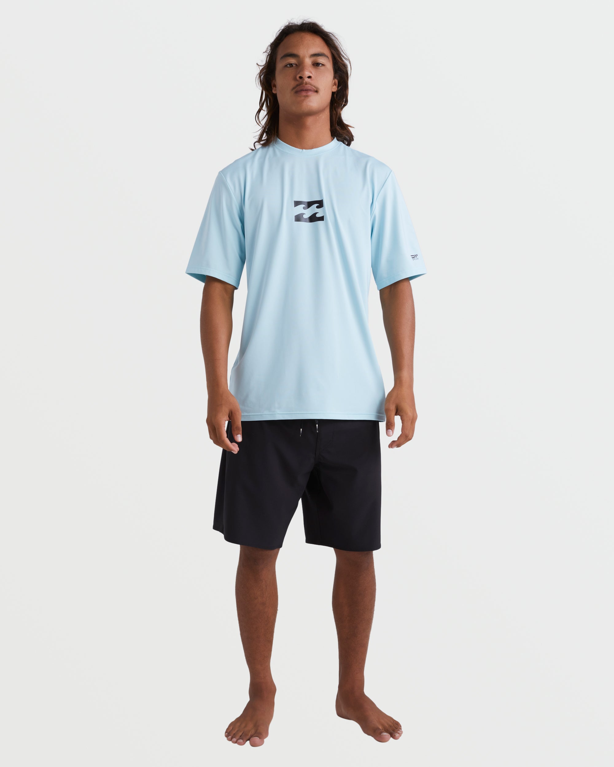 All Day Wave UPF 50 Short Sleeve Rashguard - Crown Blue