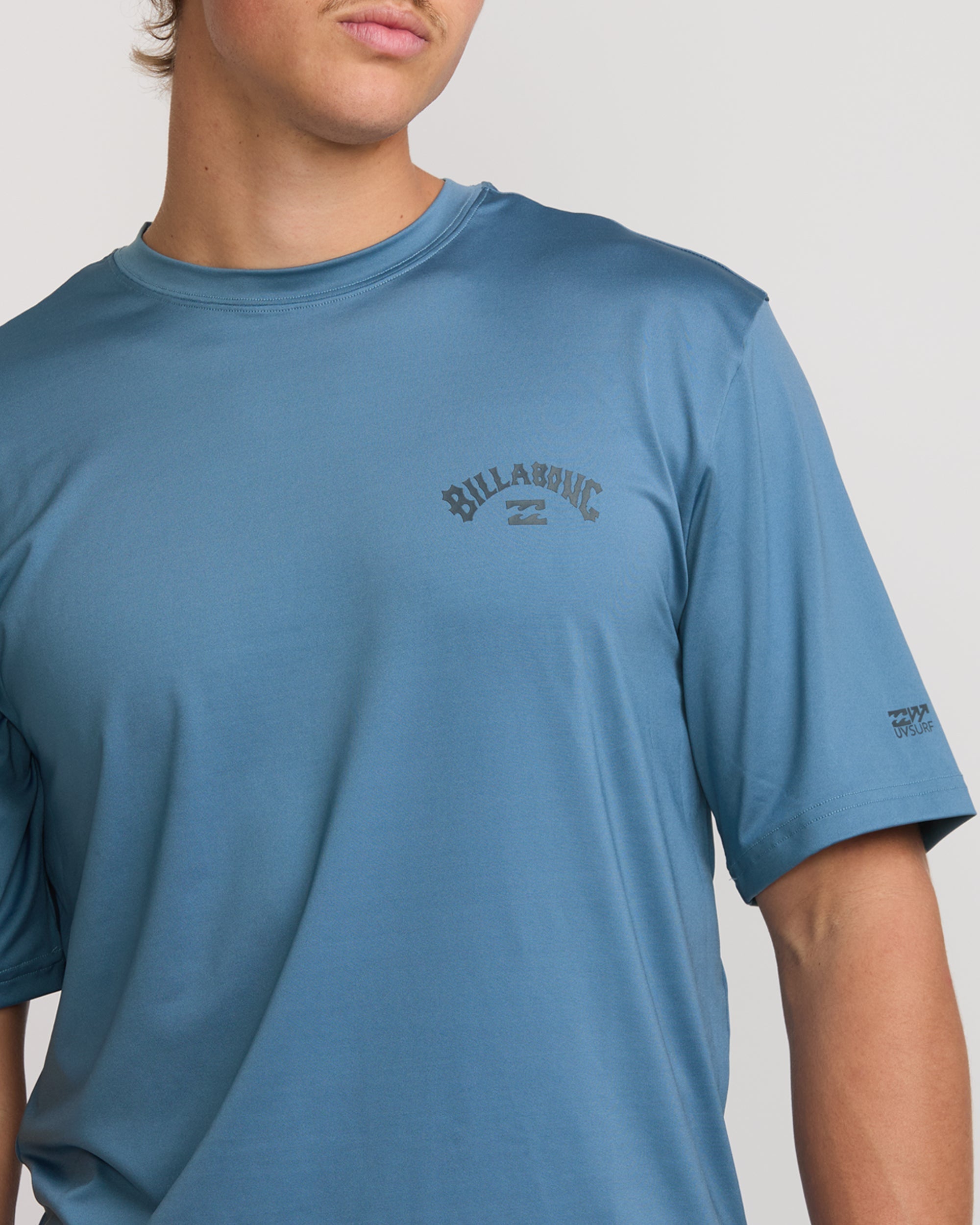 Arch Loose Fit UPF 50 Short Sleeve Surf Tee - Baby Blue