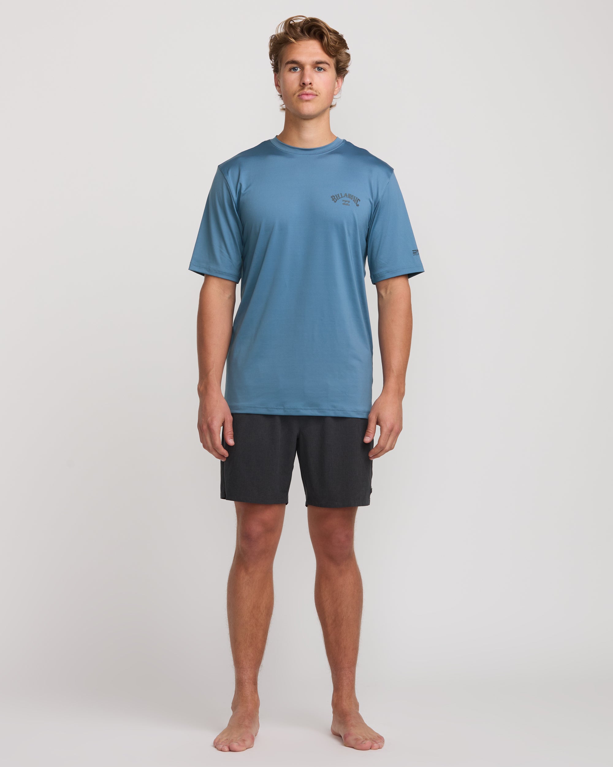 Arch Loose Fit UPF 50 Short Sleeve Surf Tee - Baby Blue