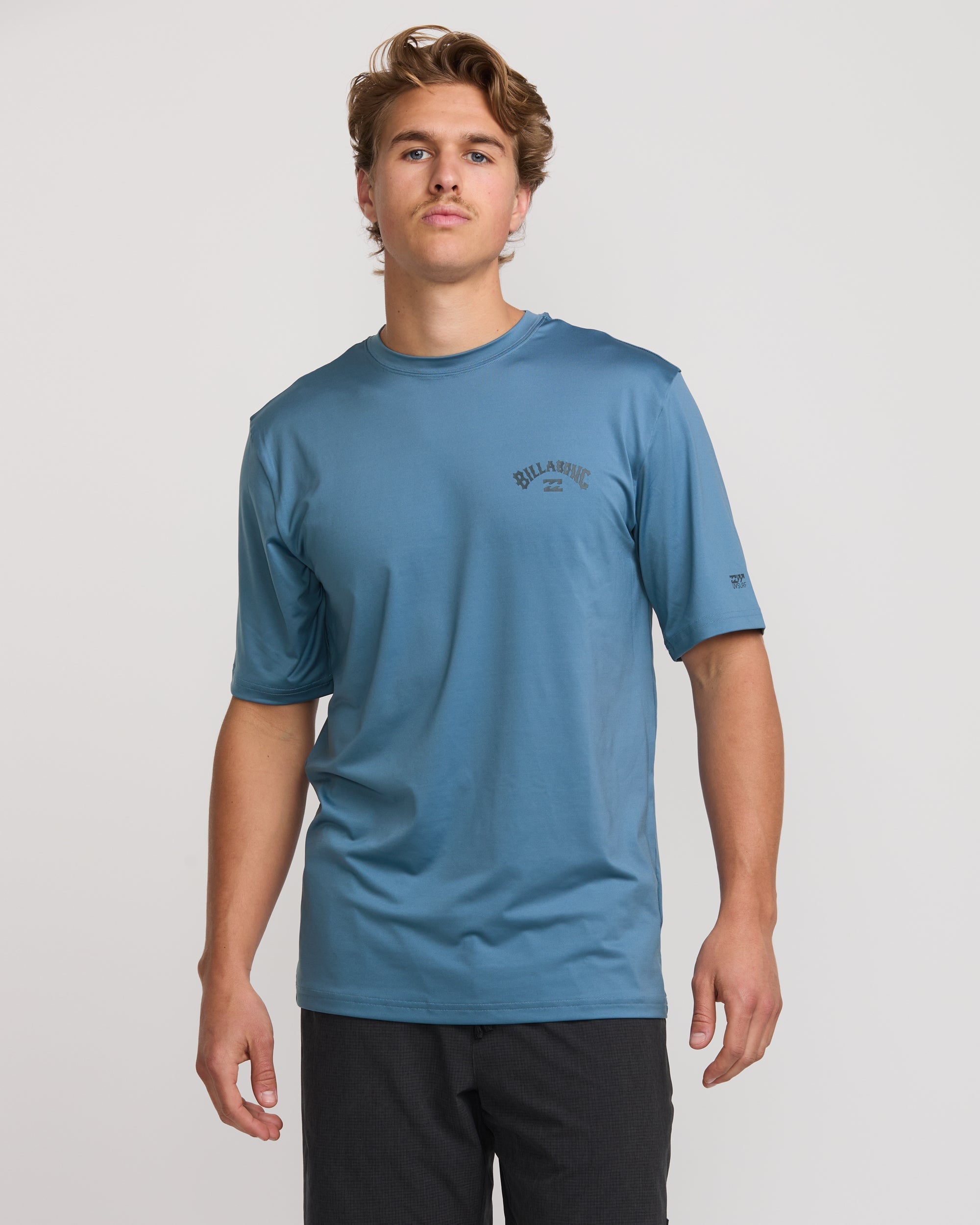 Arch Loose Fit UPF 50 Short Sleeve Surf Tee - Baby Blue