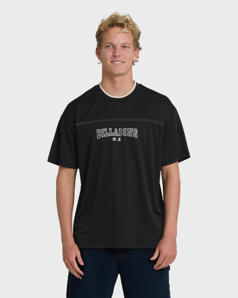 A.I. Mesh Jersey Short Sleeve T-Shirt - Black