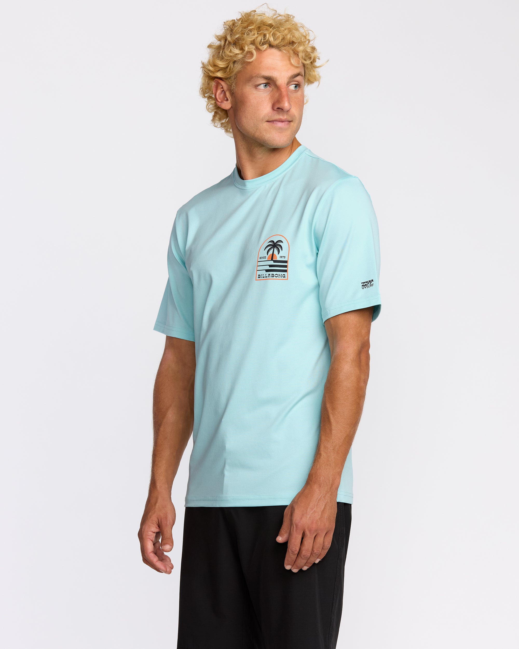 Portal Loose Fit UPF 50 Short Sleeve Surf UPF 50 Short Sleeve T-Shirt - Lt Blue Hth