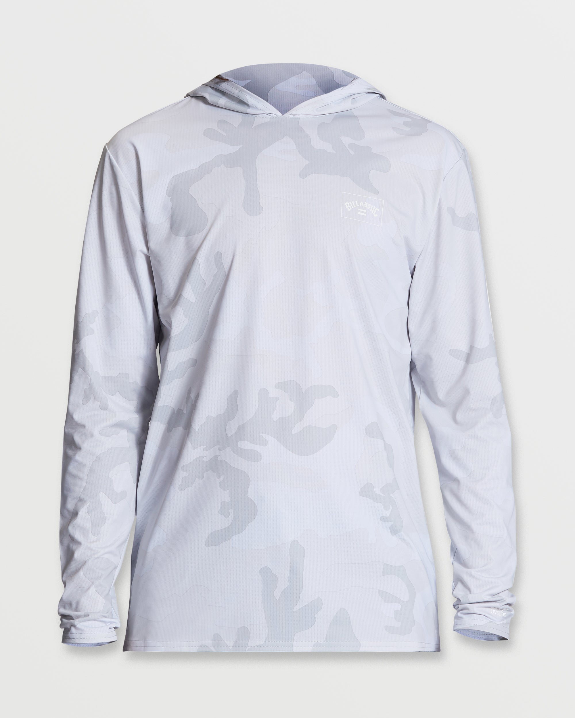 Arch Mesh UPF 50 Long Sleeve Hooded Surf Tee - Wood Camo