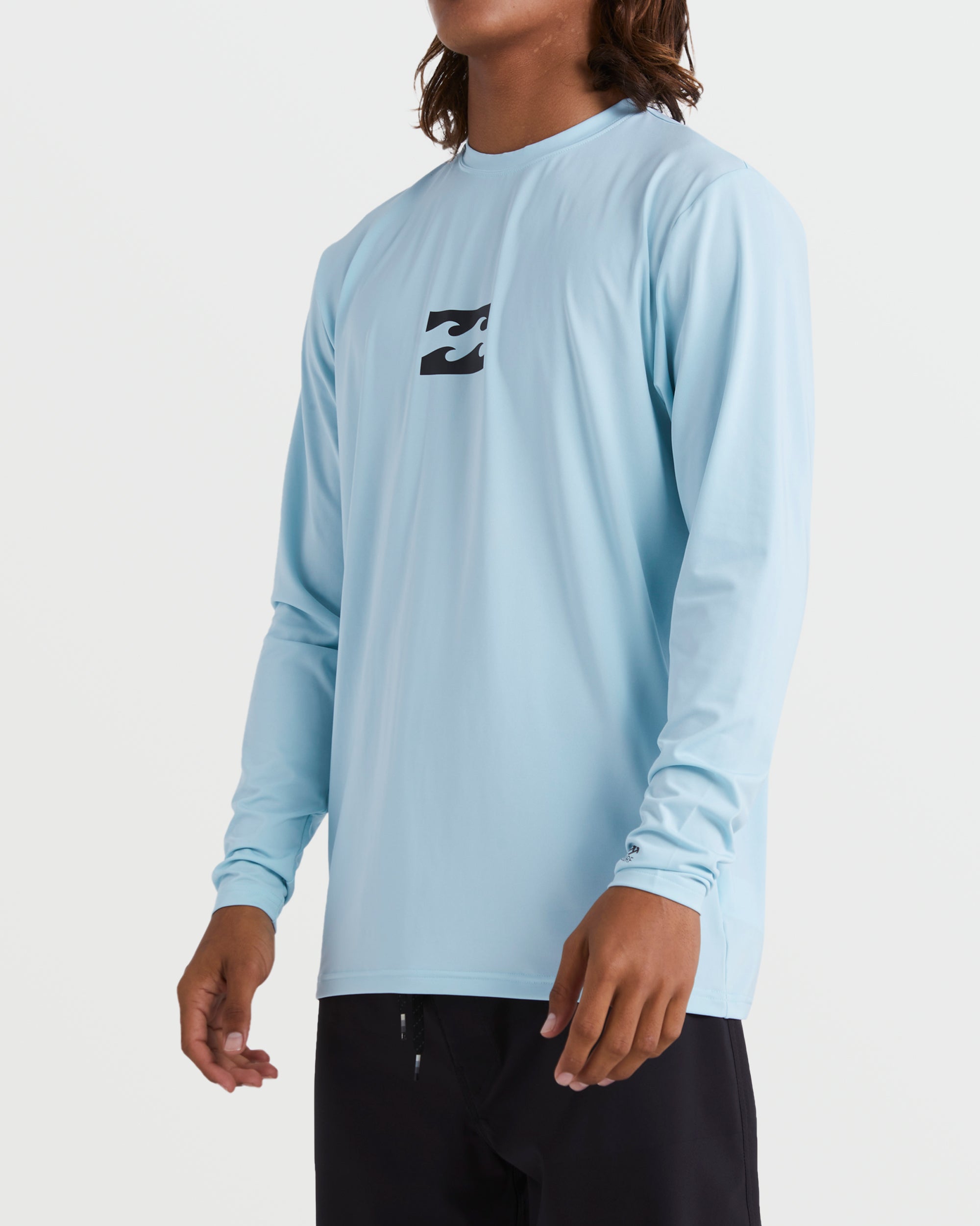 All Day Wave Loose Fit UPF 50 Long Sleeve Surf Tee - Crown Blue