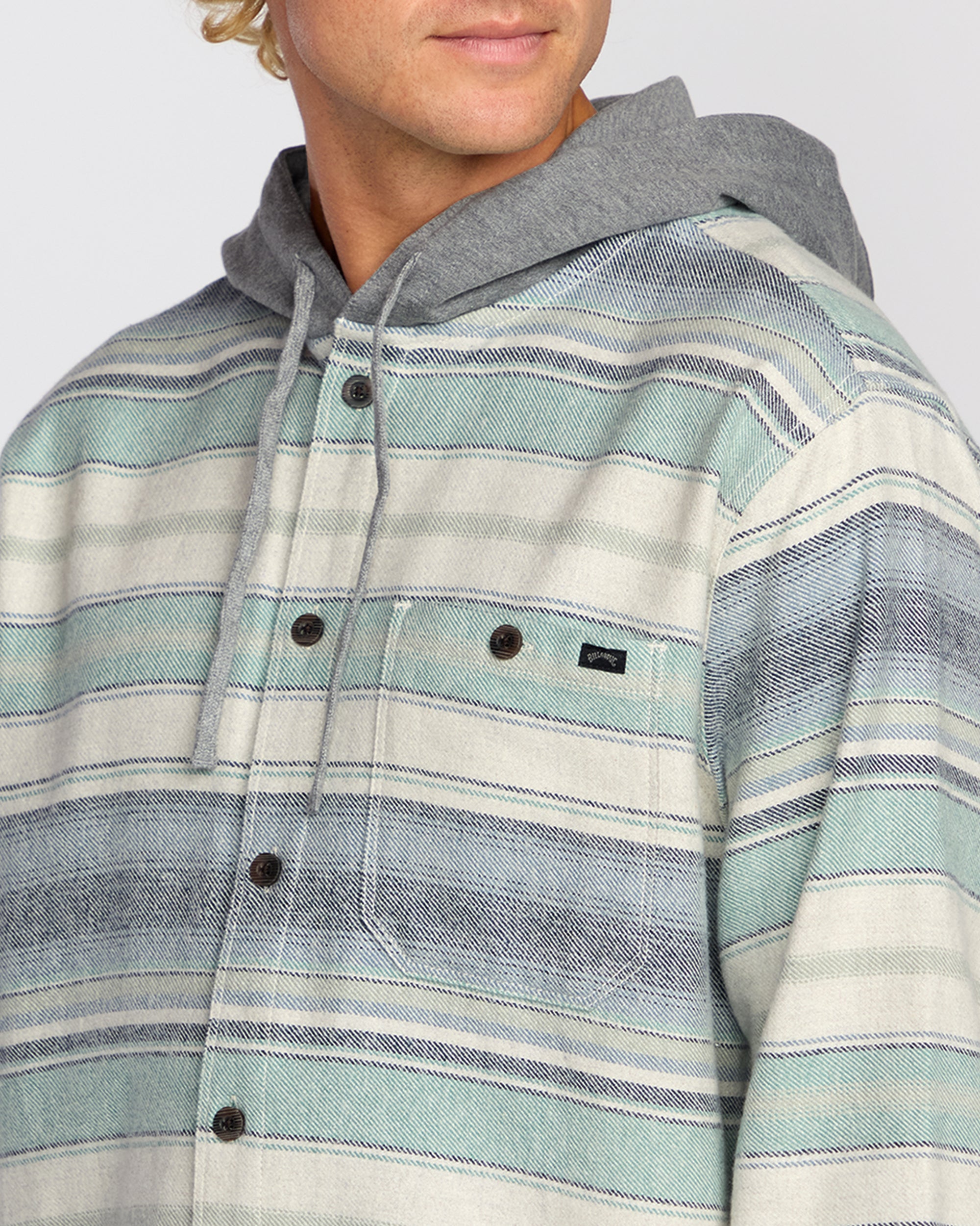 Baja Long Sleeve Flannel Shirt - Oatmeal