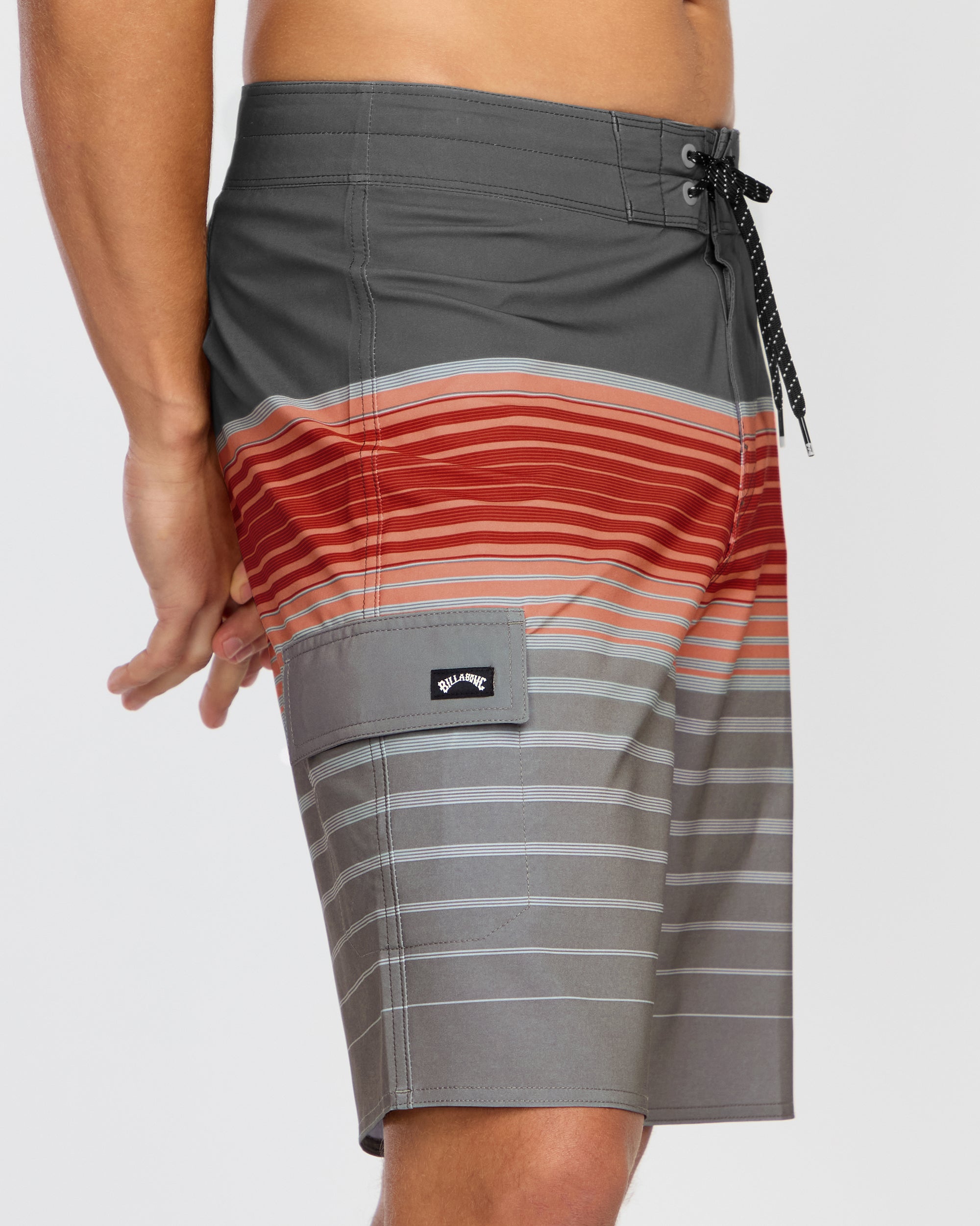 All Day Stripe Pro Performance 20" Boardshorts - Sunset
