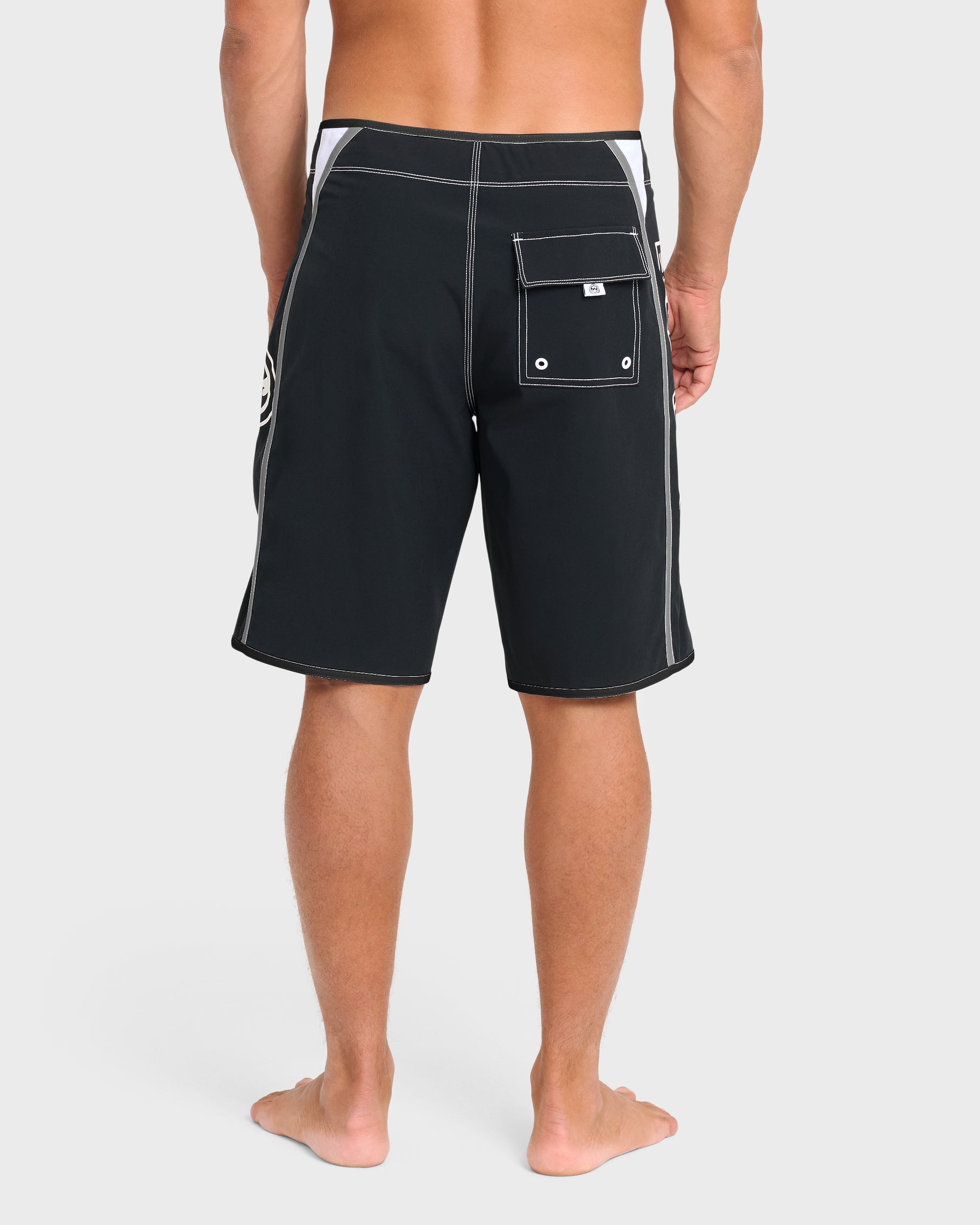 Dbah Bio Wave Pro 21" Boardshorts - Black/White - Black/White