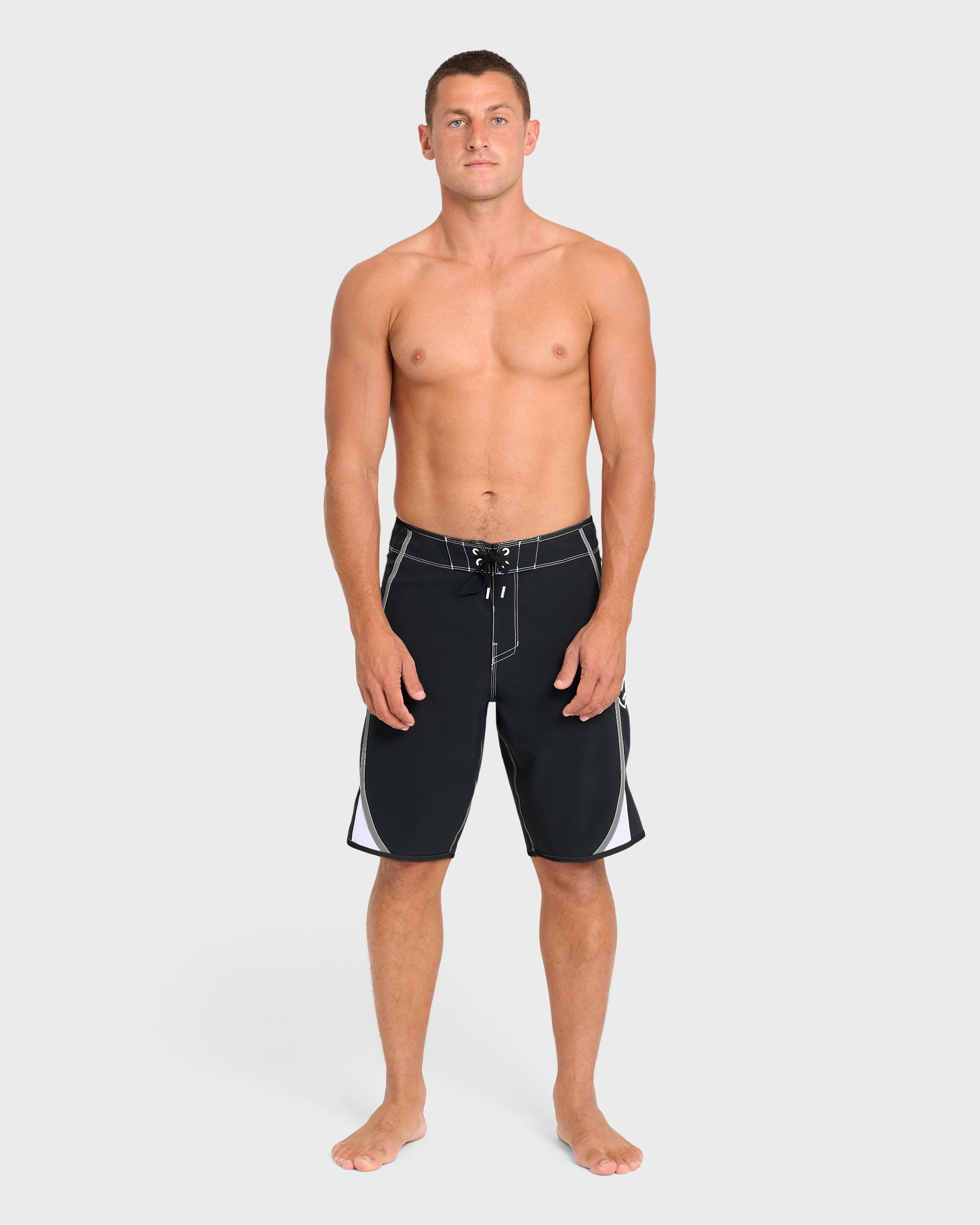 Dbah Bio Wave Pro 21" Boardshorts - Black/White - Black/White