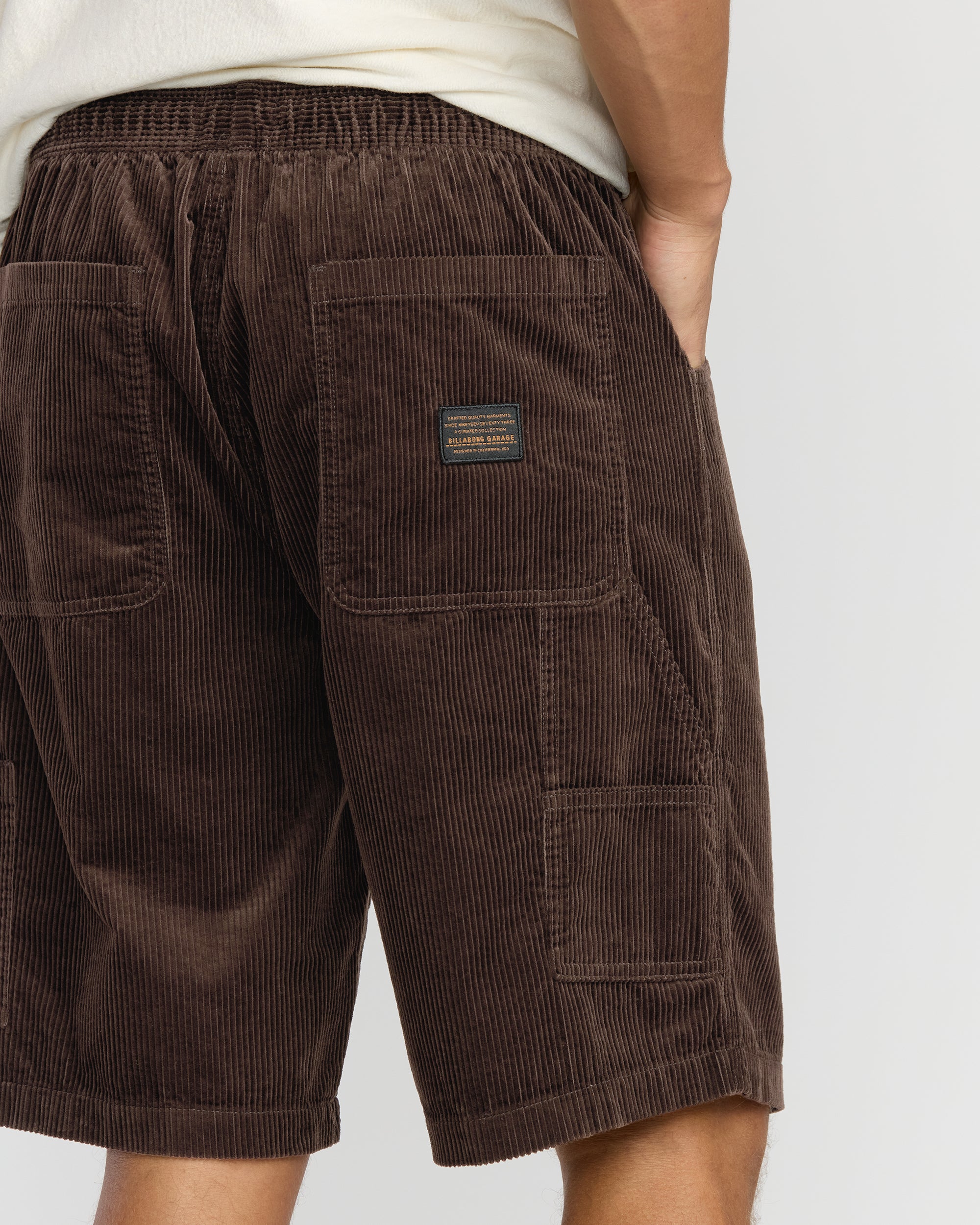 Larry Cord Garage Shorts - Chocolate