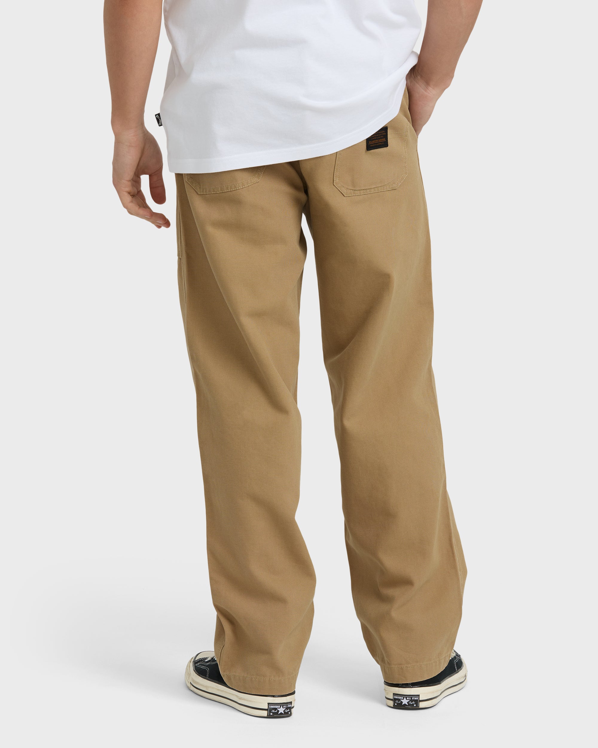 Stamped Garage Patch Pants - Gravel