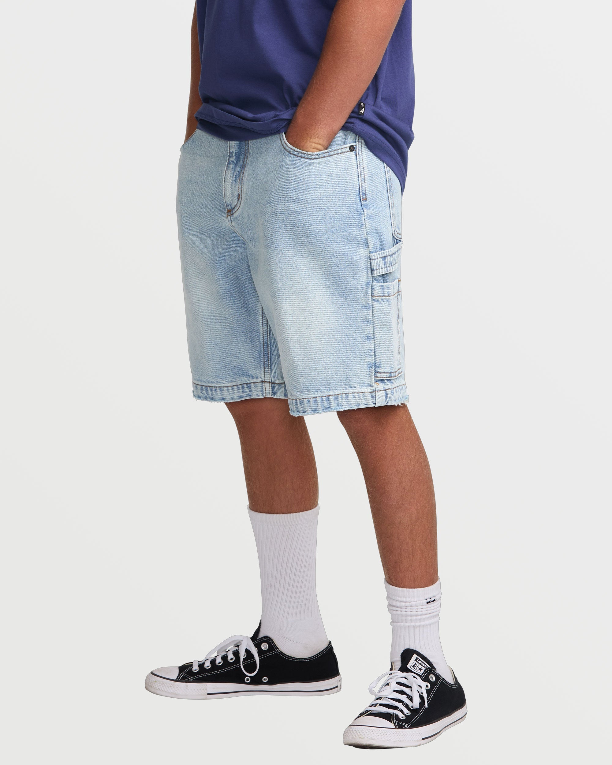 Bad Dog 21" Shorts - Bleached Aqua