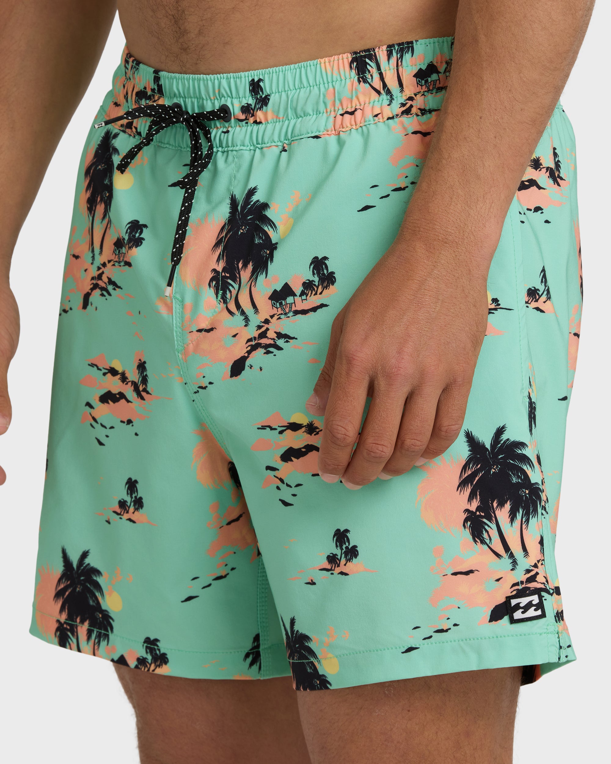 Lineup Layback 16" Trunks - Lime Green