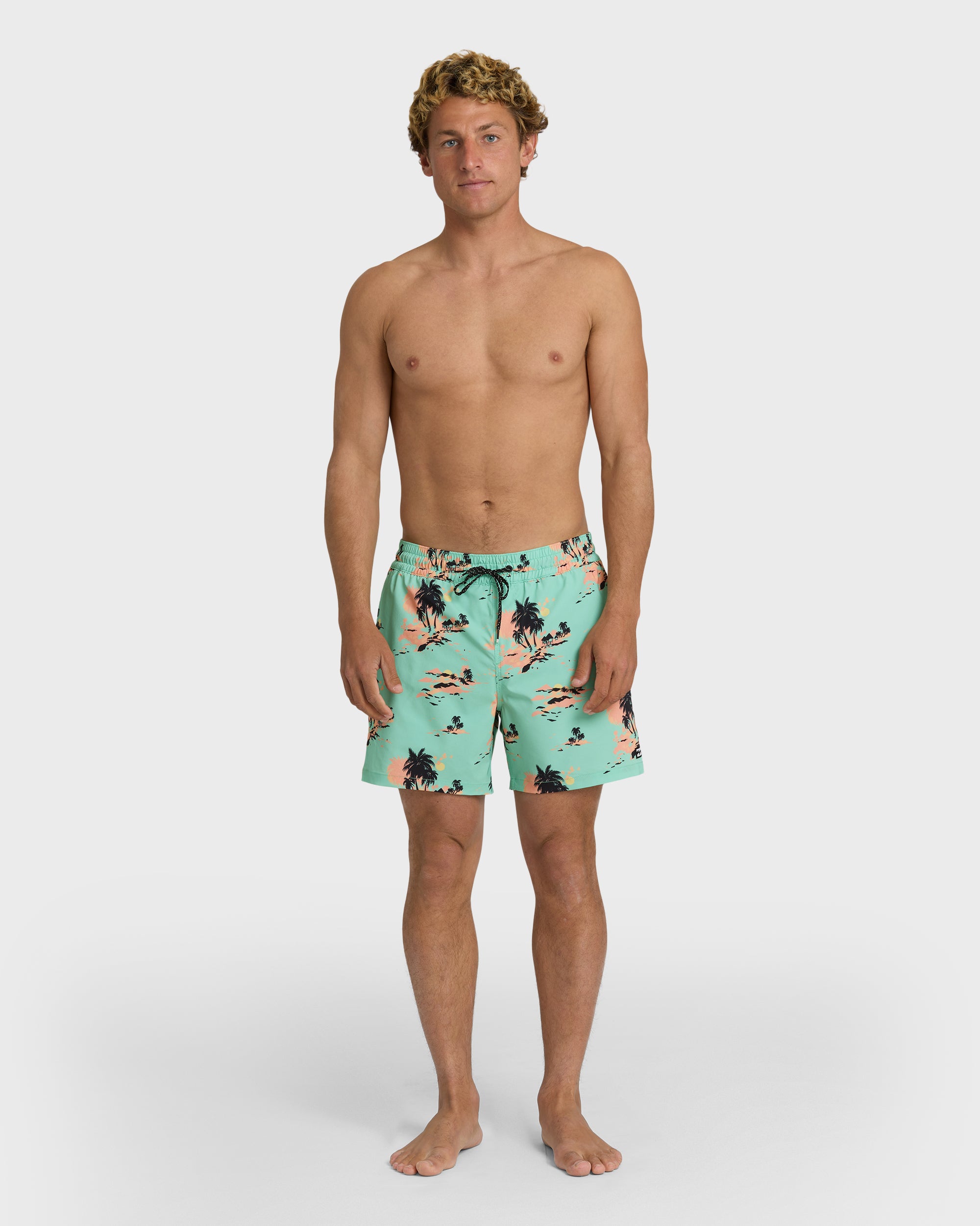 Lineup Layback 16" Trunks - Lime Green