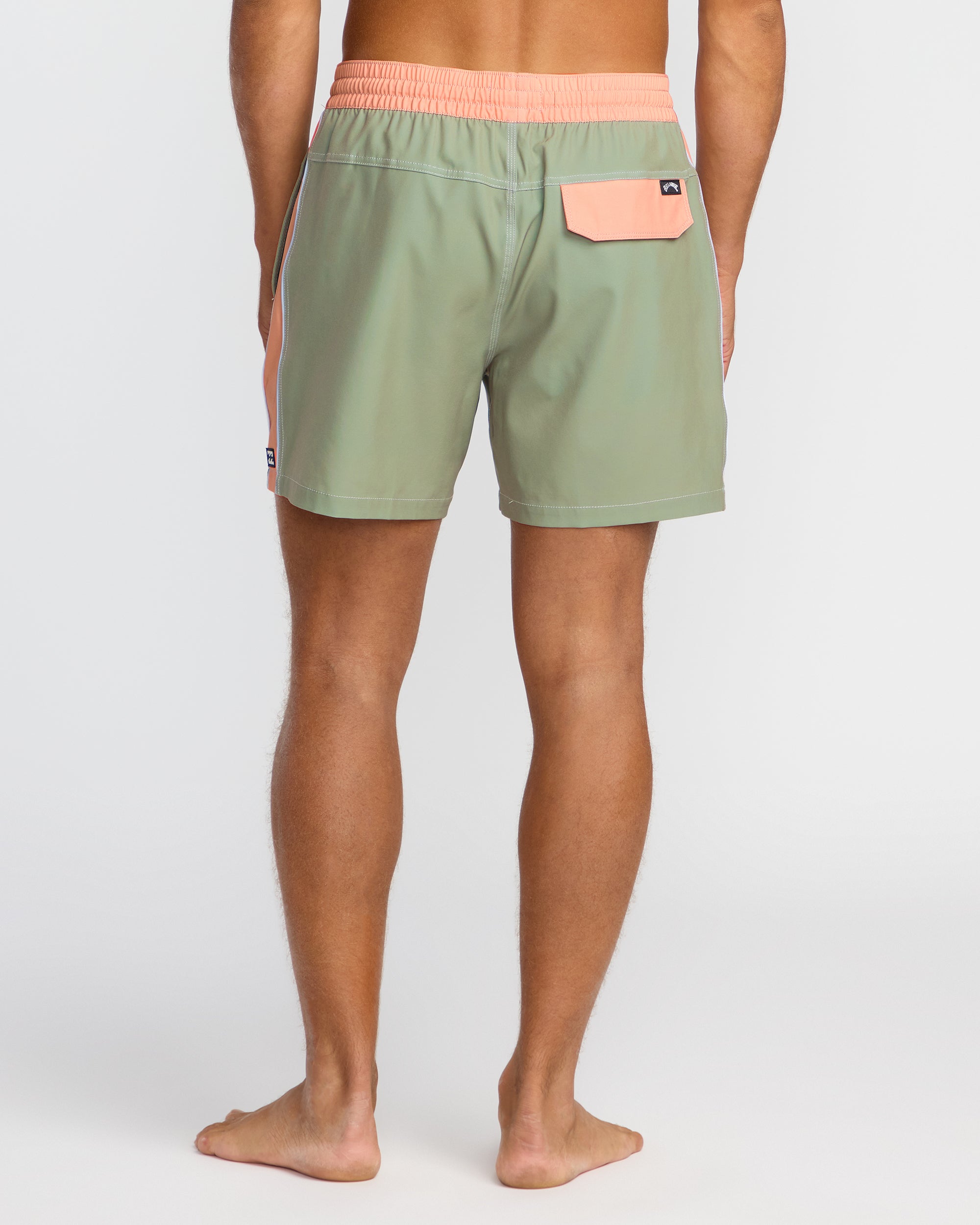 Dbah Panel Laybacks Swim Trunk - Green Ash