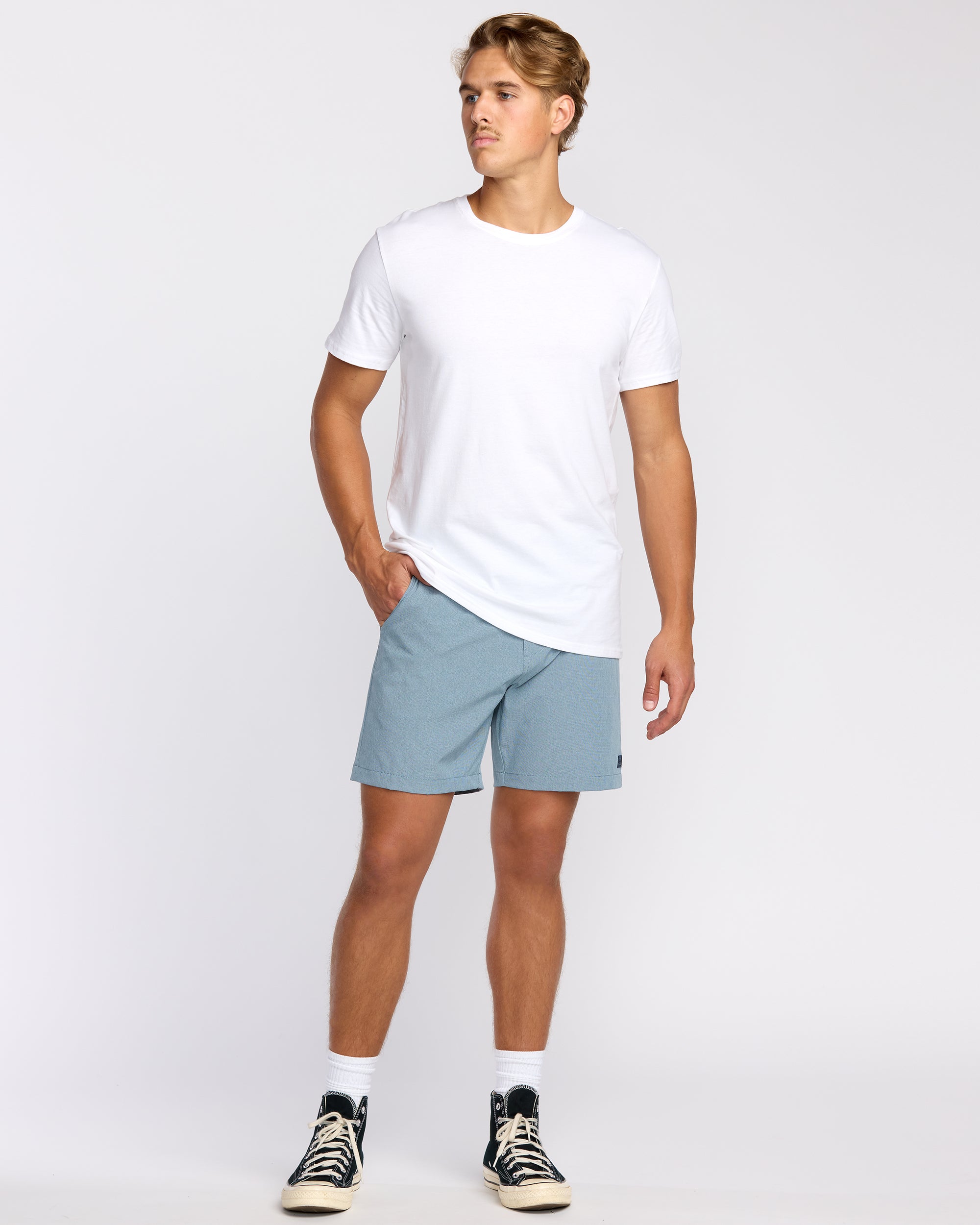 Crossfire Submersible 17" Hybrid Shorts - Slate Blue
