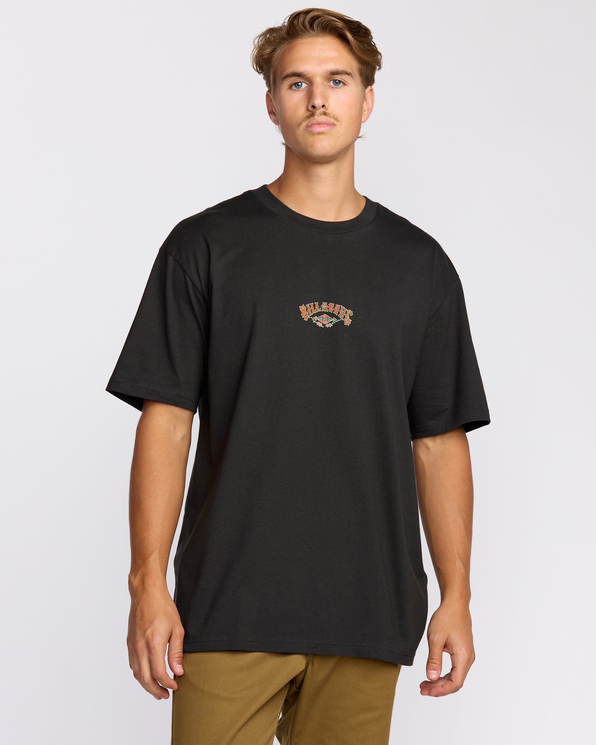 Rose Arch Regular Short Sleeve T-Shirt - Washed Black