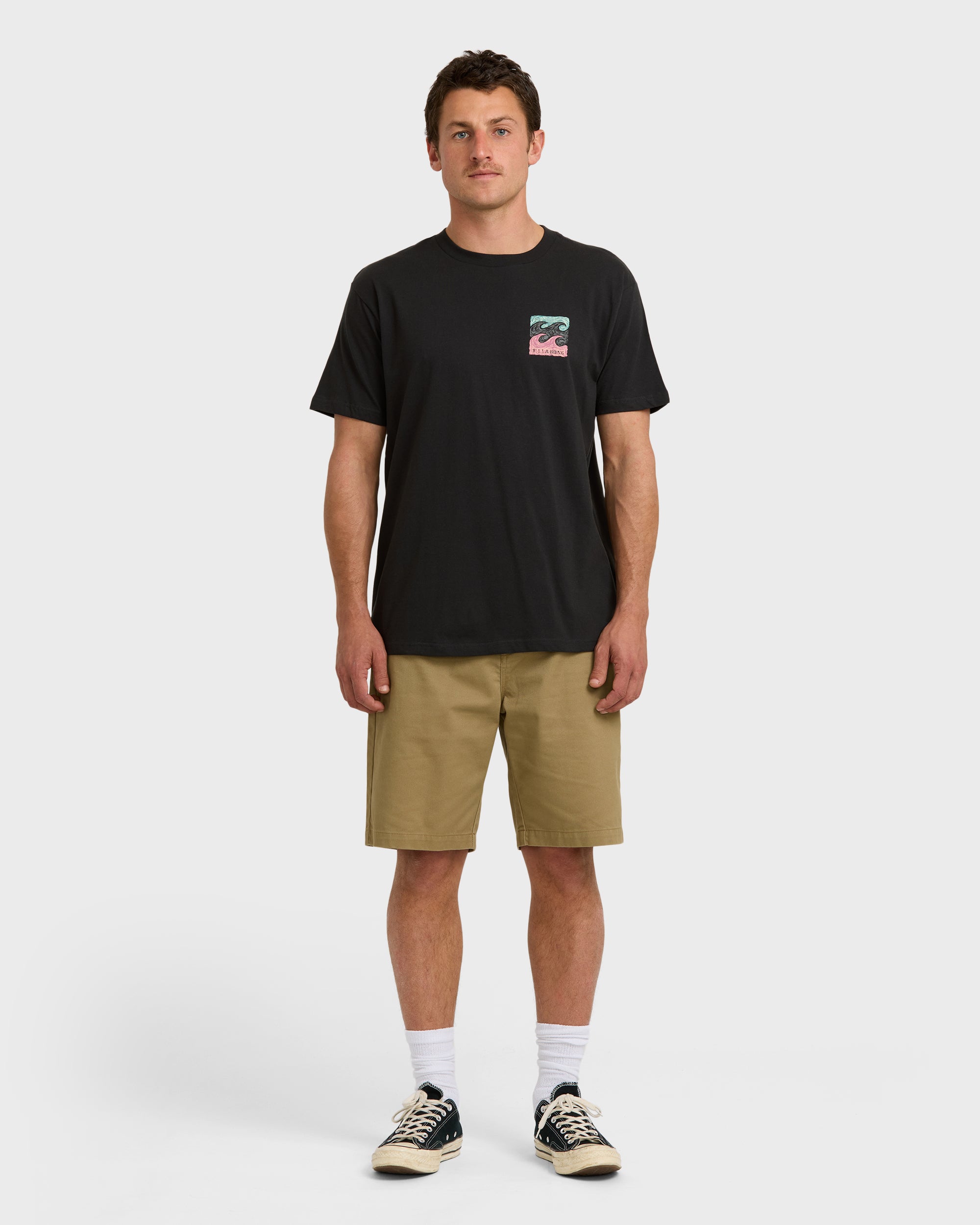 Crayon Wave Premium Short Sleeve T-Shirt - Washed Black