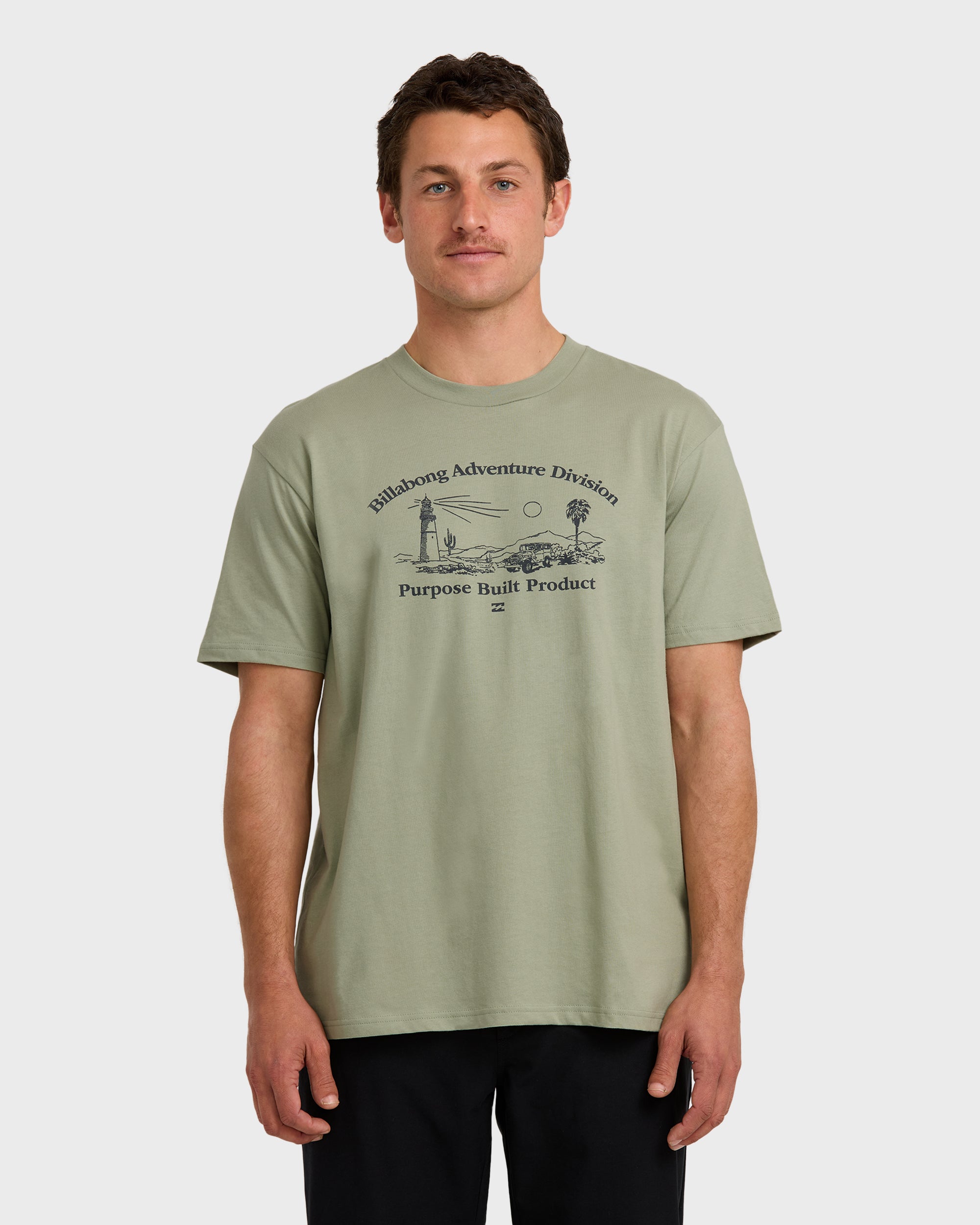 A/Div Scenic Route Short Sleeve T-Shirt - Seagrass