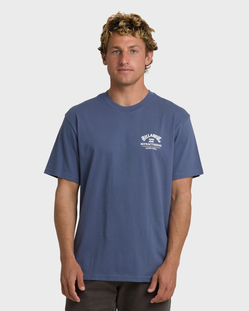 Flower Premium Short Sleeve T-Shirt - Vintage Indigo