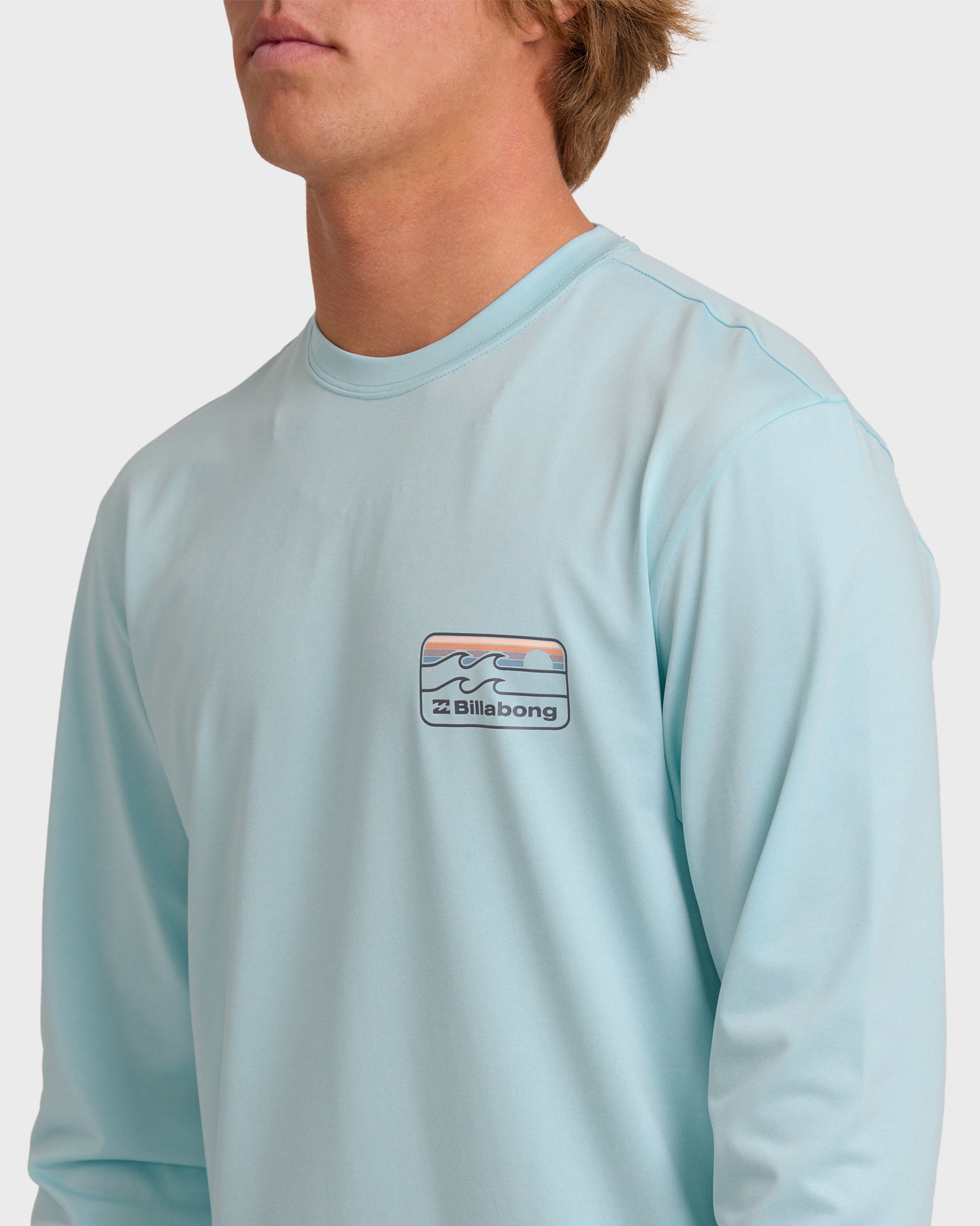 Runner UPF 50 Long Sleeve Surf Tee - Blue Heather