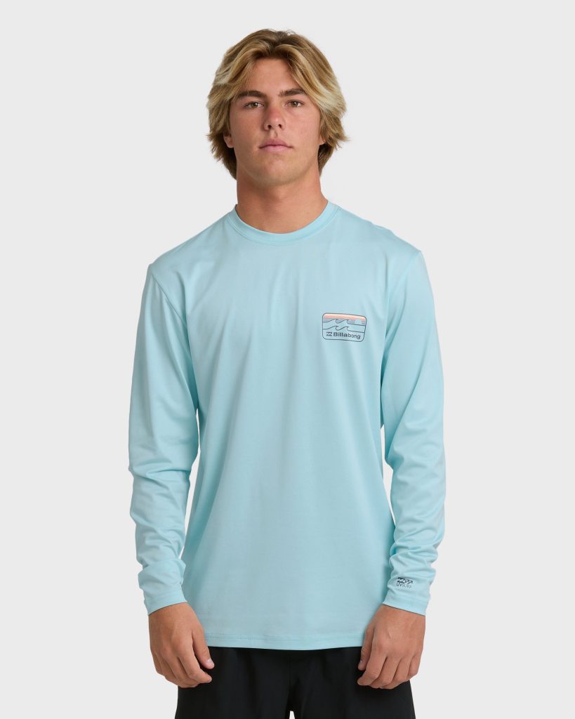 Runner UPF 50 Long Sleeve Surf Tee - Blue Heather