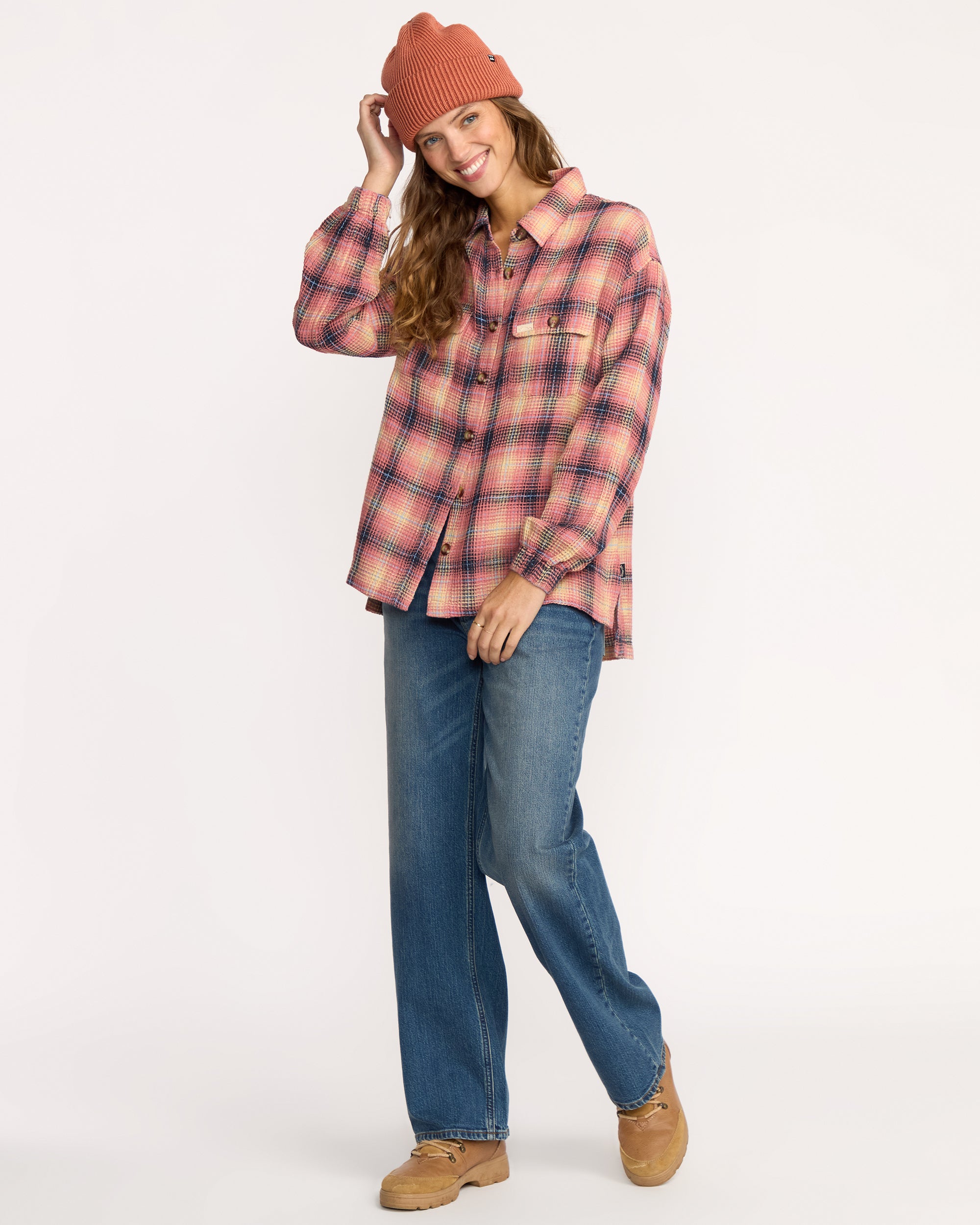 Big Bear Long Sleeve Shirt - Mountain Rose