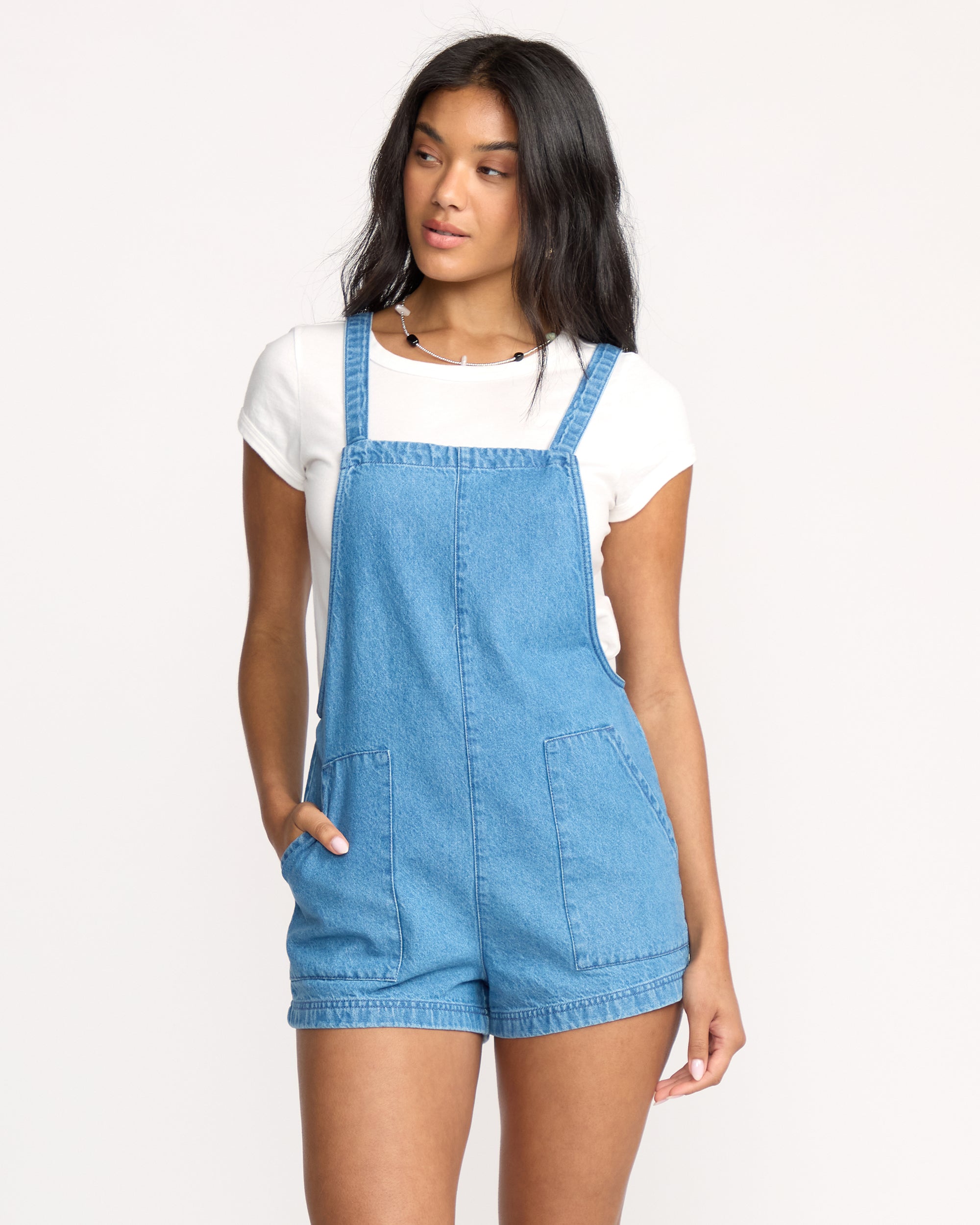Beach Crush Denim Overalls - Salt Washed