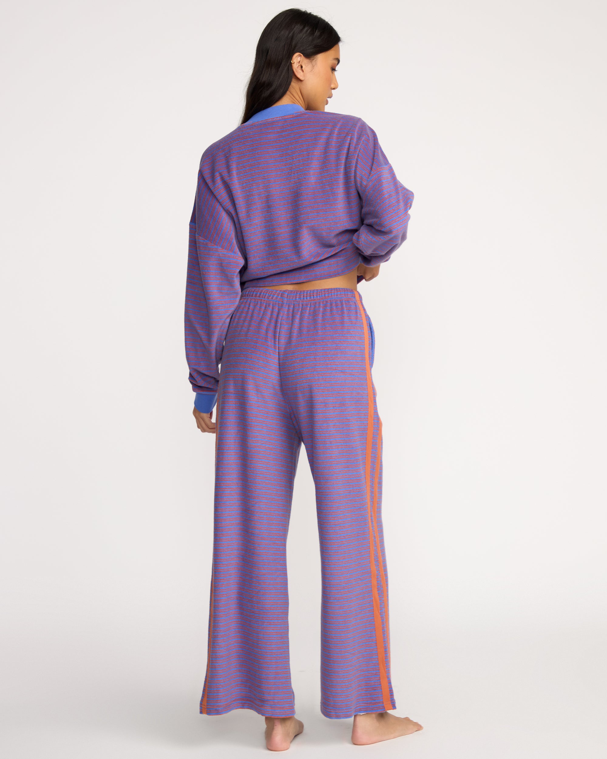 Date Palm Terry Pants - Iris
