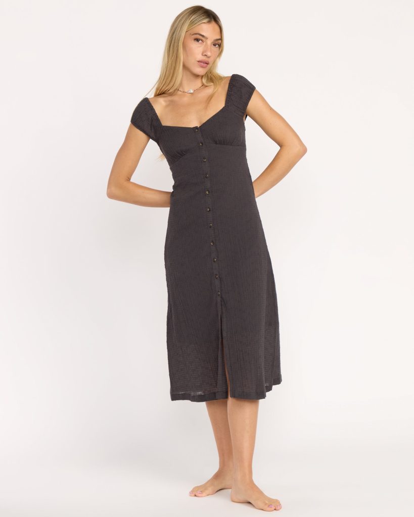 Distant Tides Dress - Black Sands