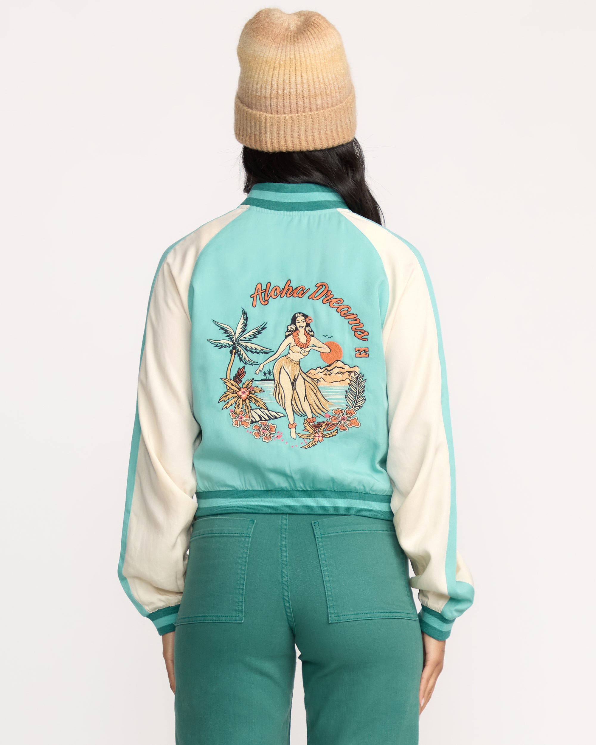 Dream Vacation Souvenir Jacket - Misty Blue