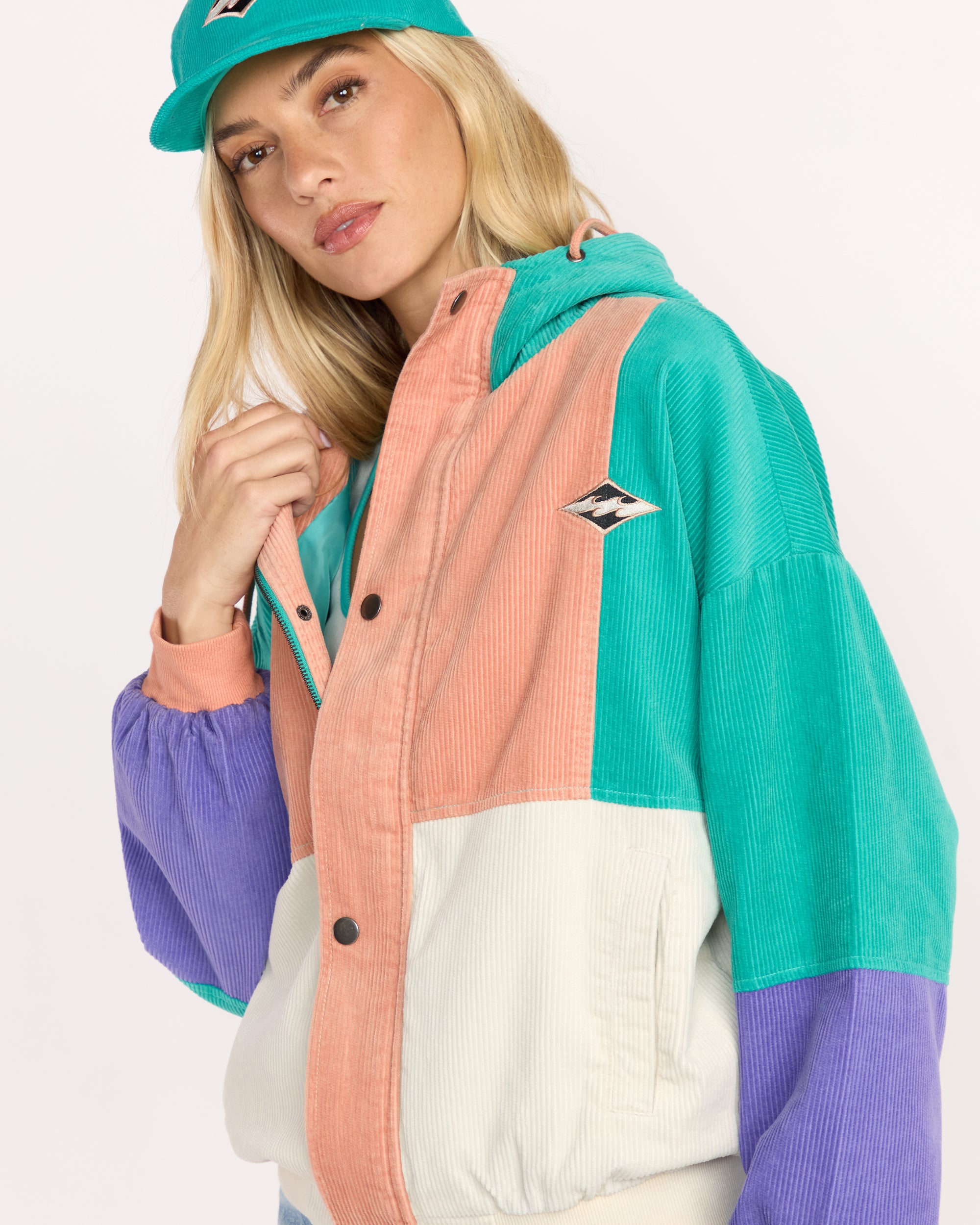 Set The Tone Jacket - Aqua Haze