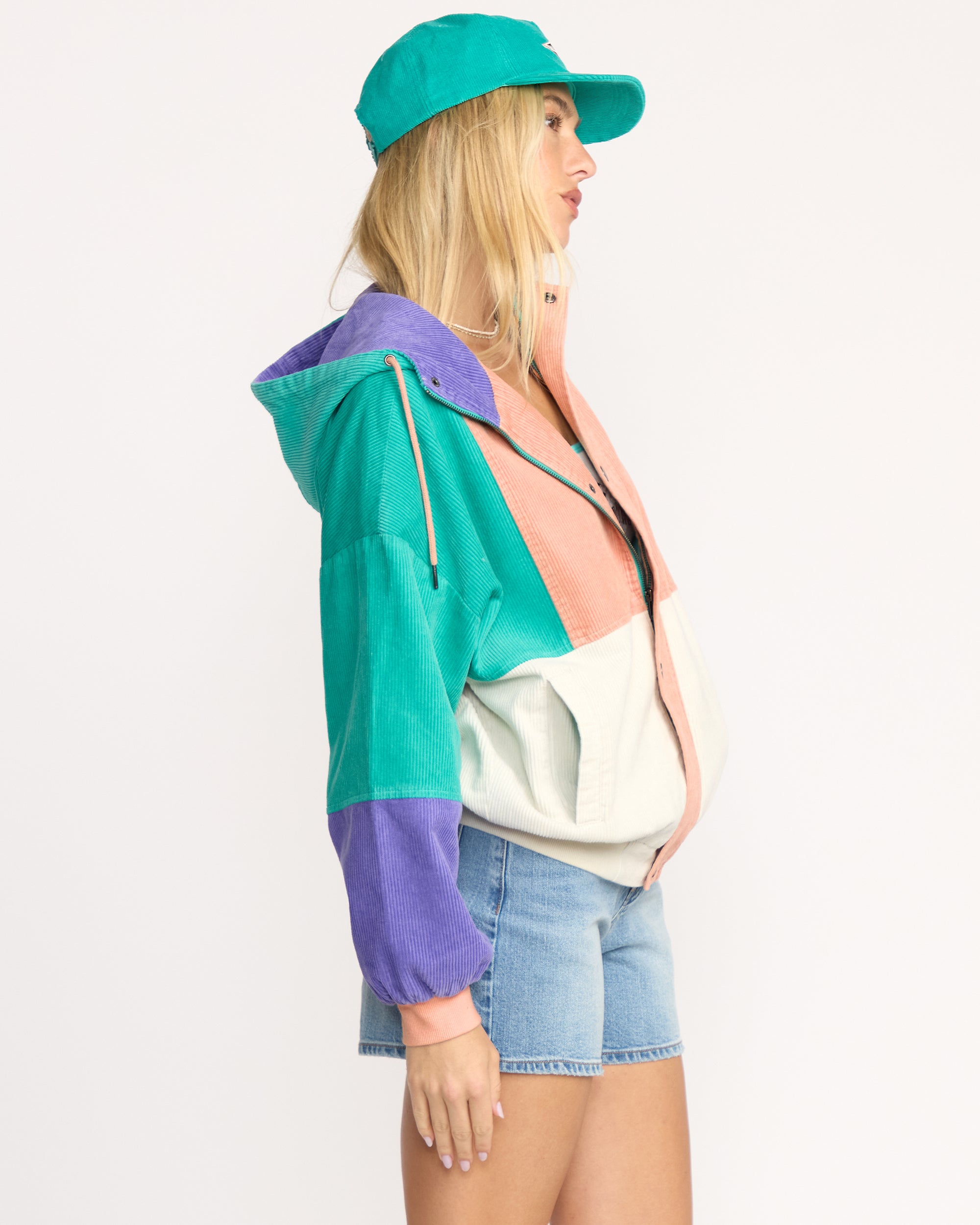 Set The Tone Jacket - Aqua Haze