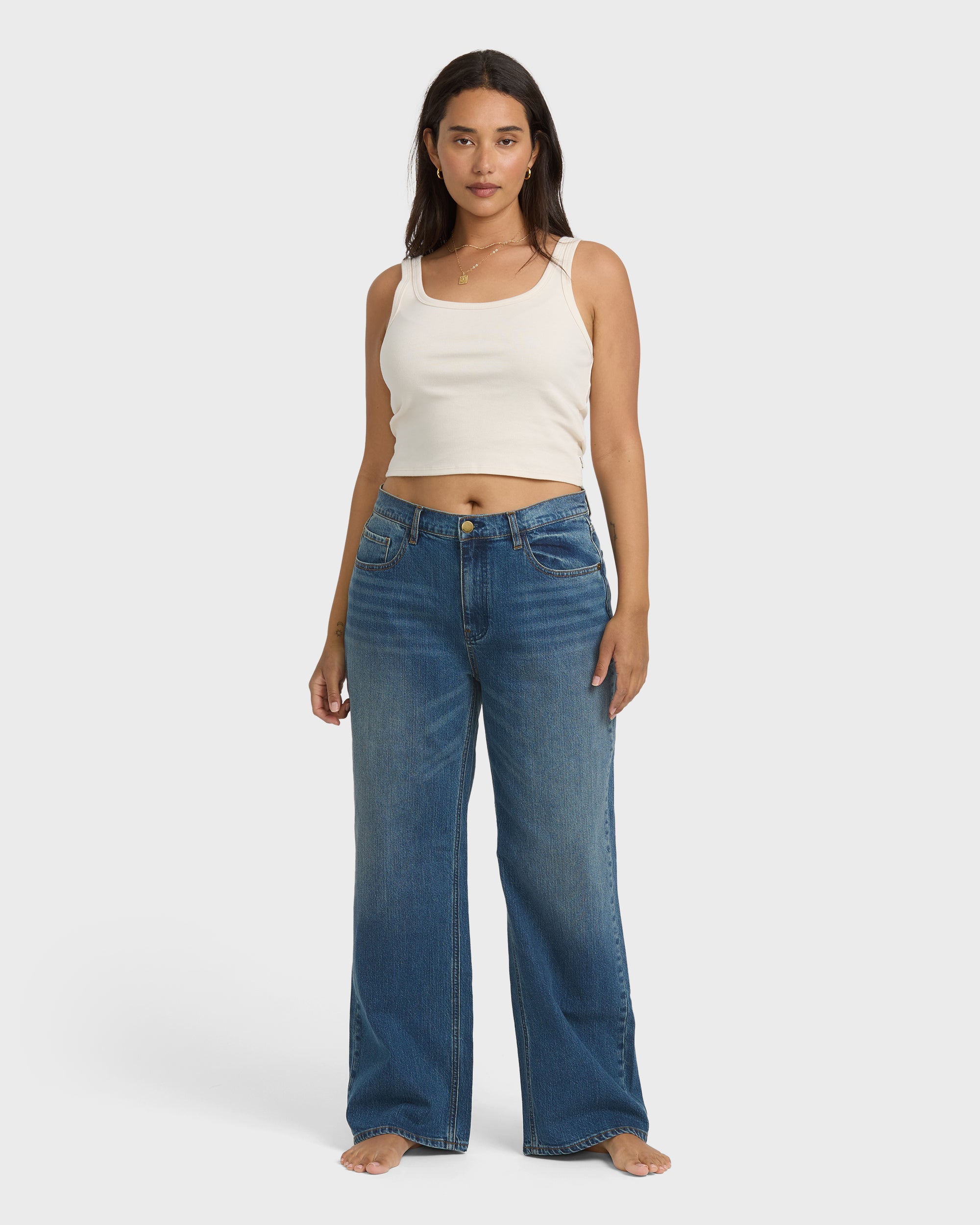 Shifter Straight Leg Pants - Dirty Vintage Blue