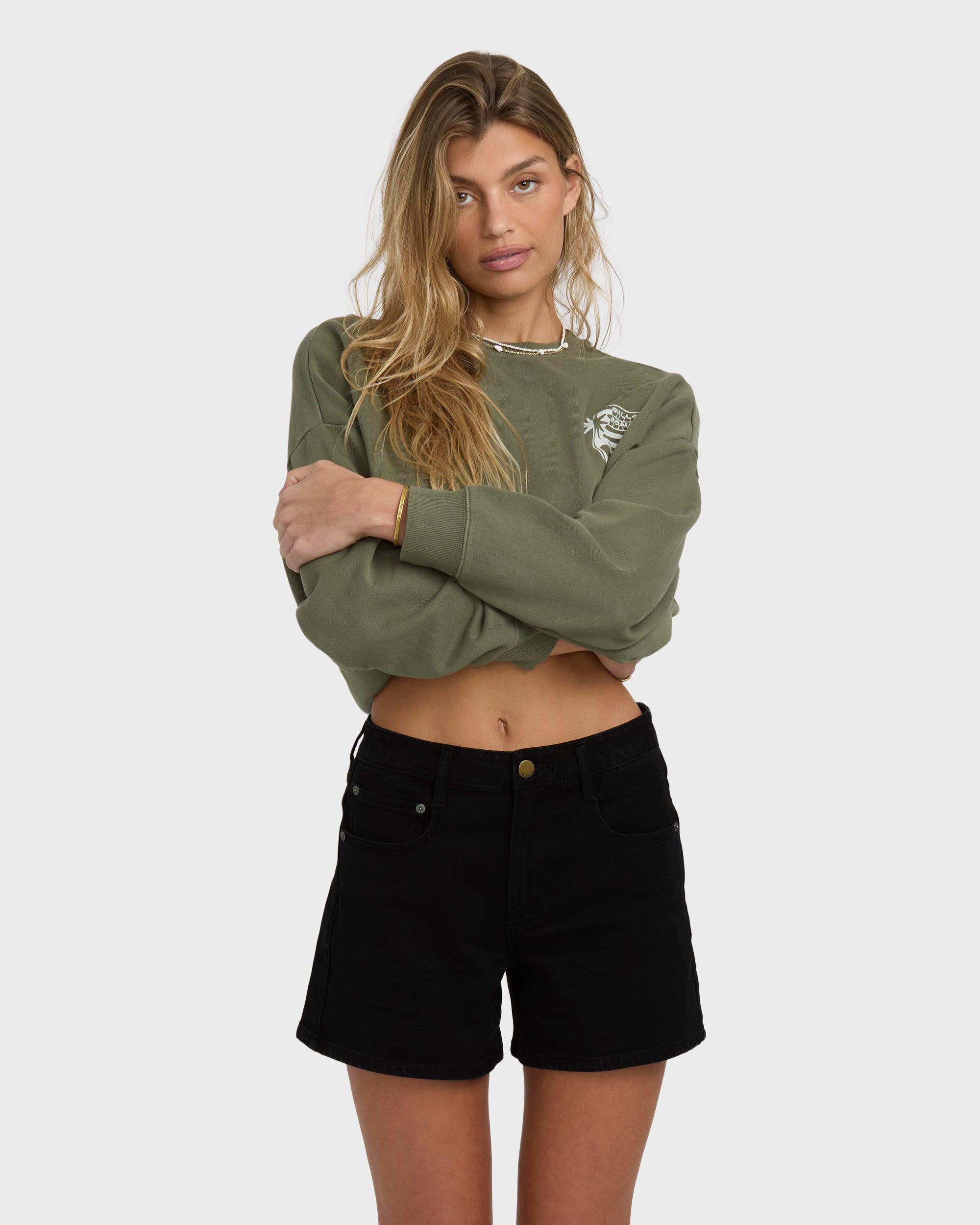 Shifter Denim Shorts - Black