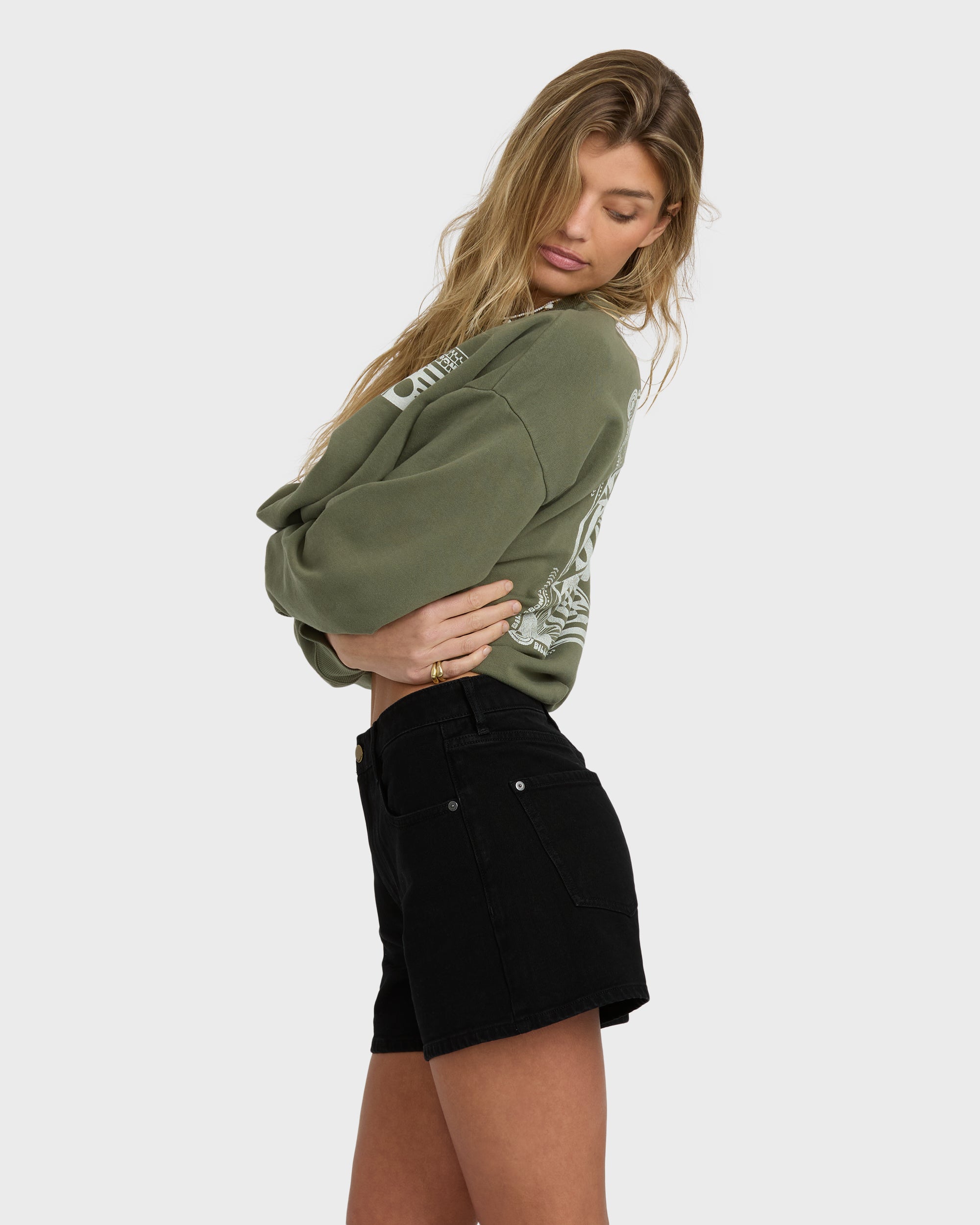 Shifter Denim Shorts - Black
