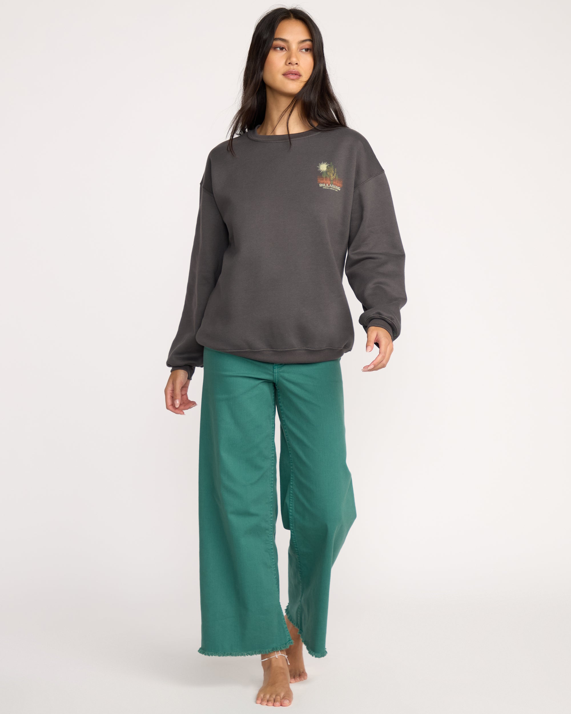 Desert Break Crewneck Sweatshirt - Off Black