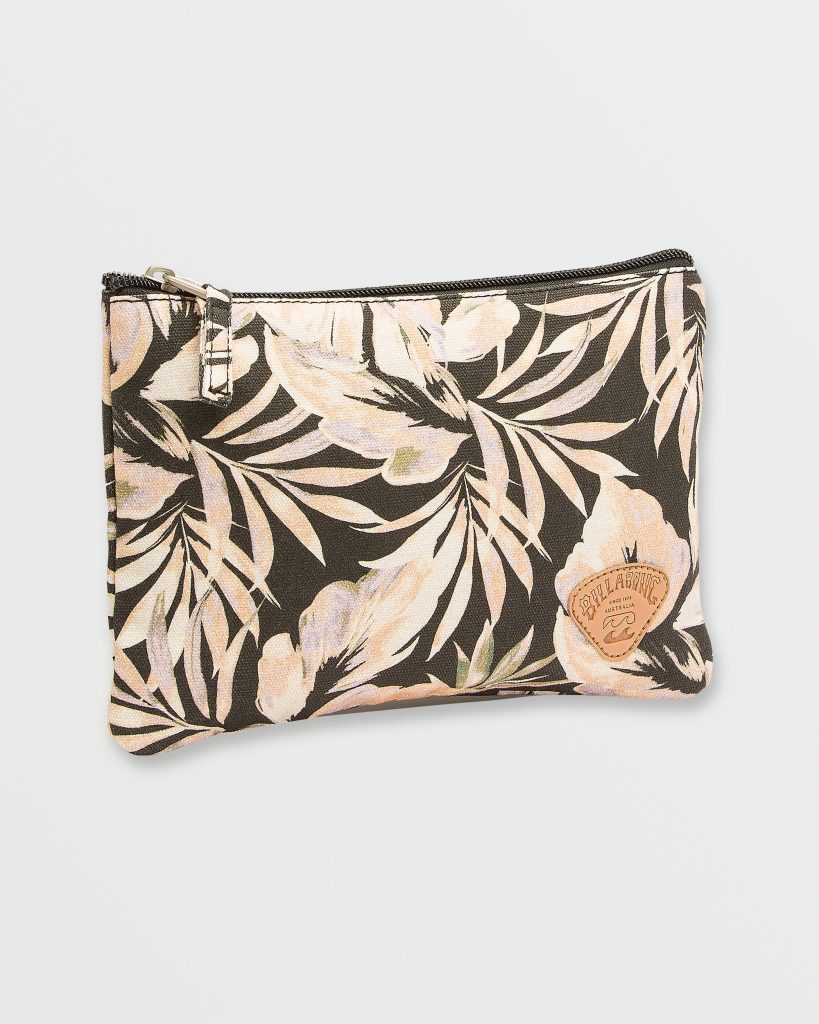 Lil Snitch Zip Pouch - Black Floral