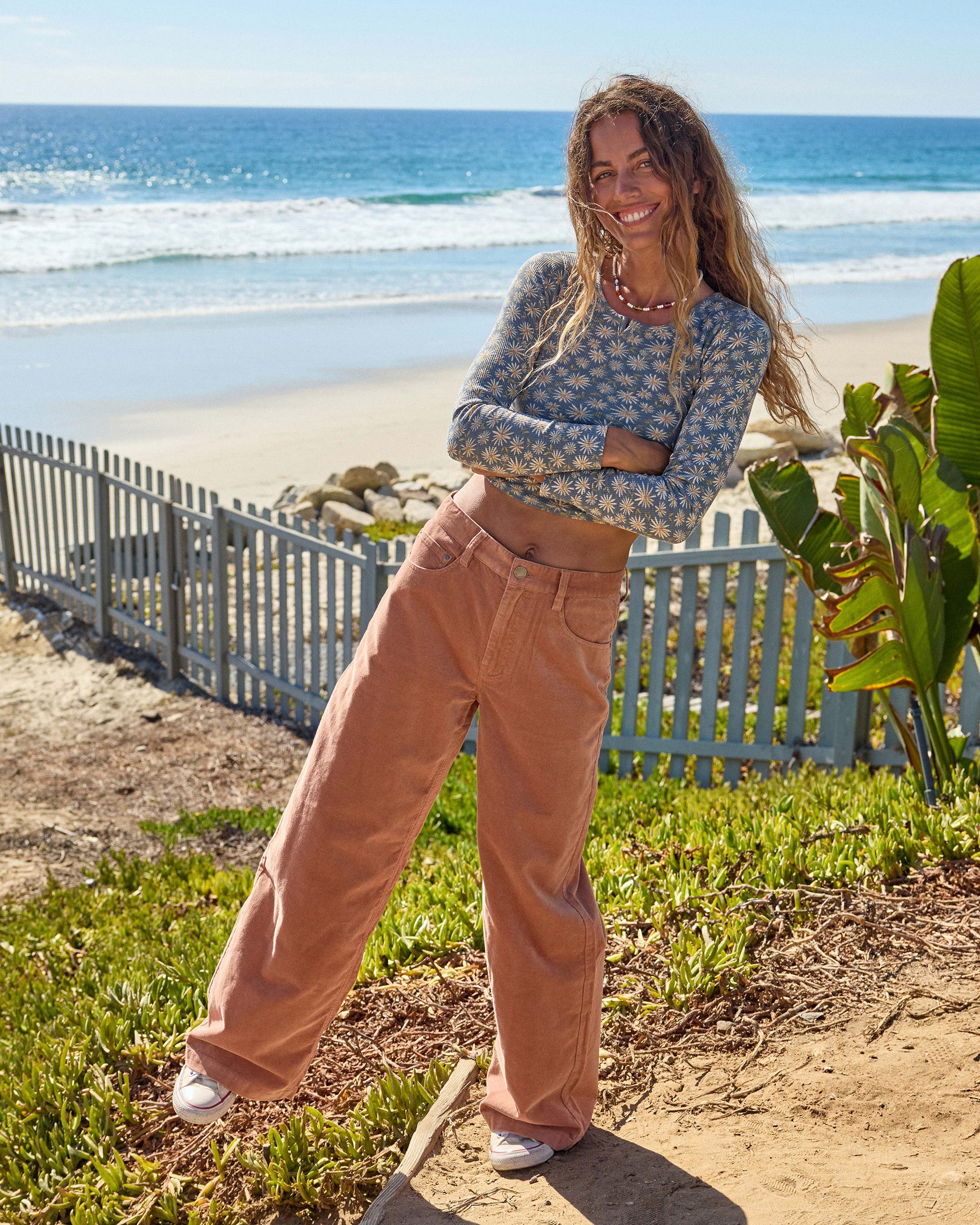 Uncut Cord Pants - Sugar Almond