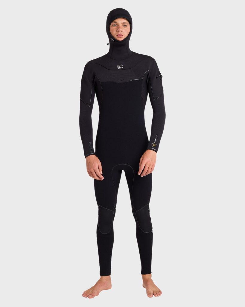 4/3mm Furnace Ultra Gullwing Hooded Full Wetsuit - Black