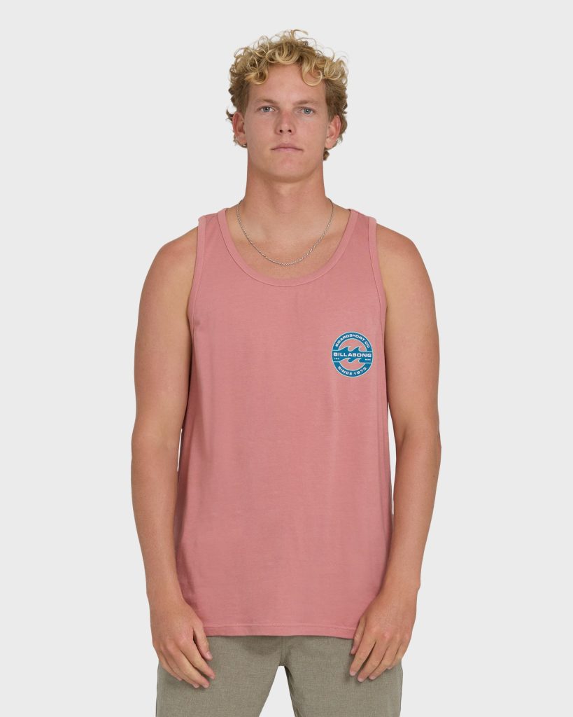 Hollow Fill Premium Tank Top - Ash Rose
