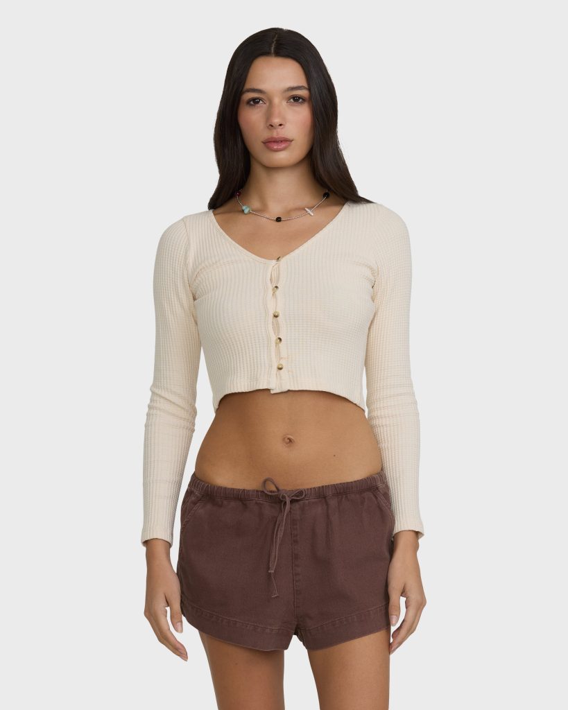 Low Tide Solid Twill Shorts - Teak