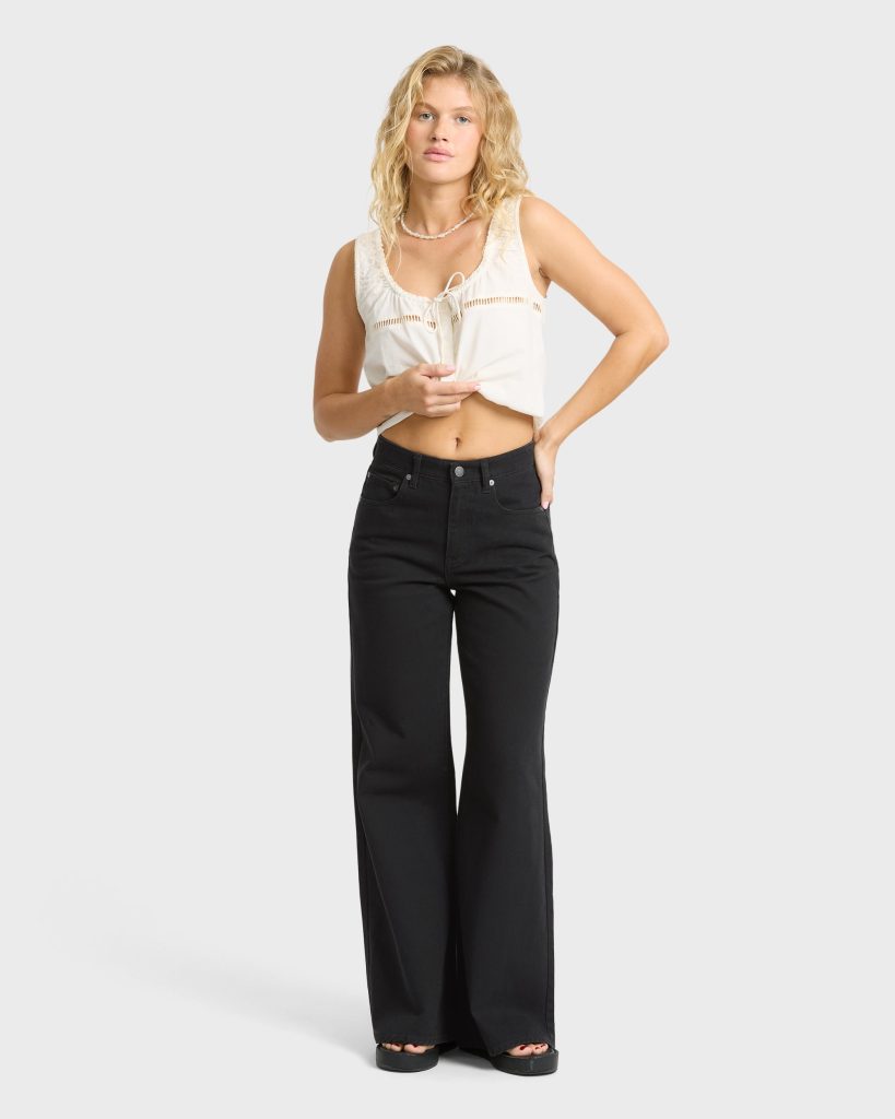 Free Fall Flare Jeans - Black