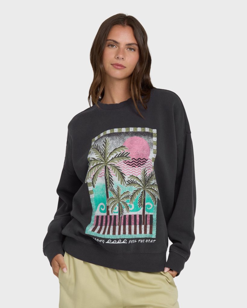 Echo Crewneck Sweatshirt - Black Sands