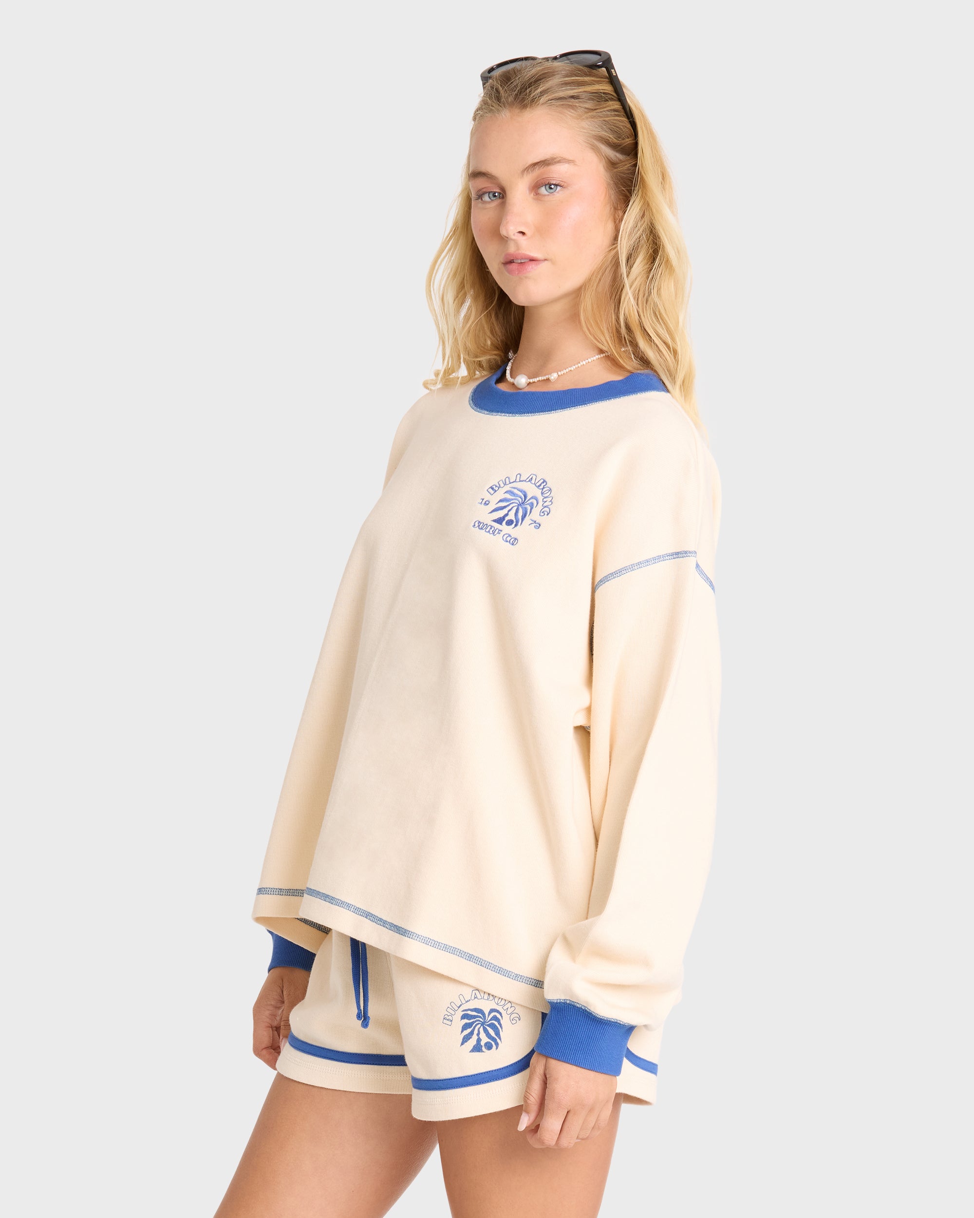 Back To It Crewneck Sweatshirt - White Cap