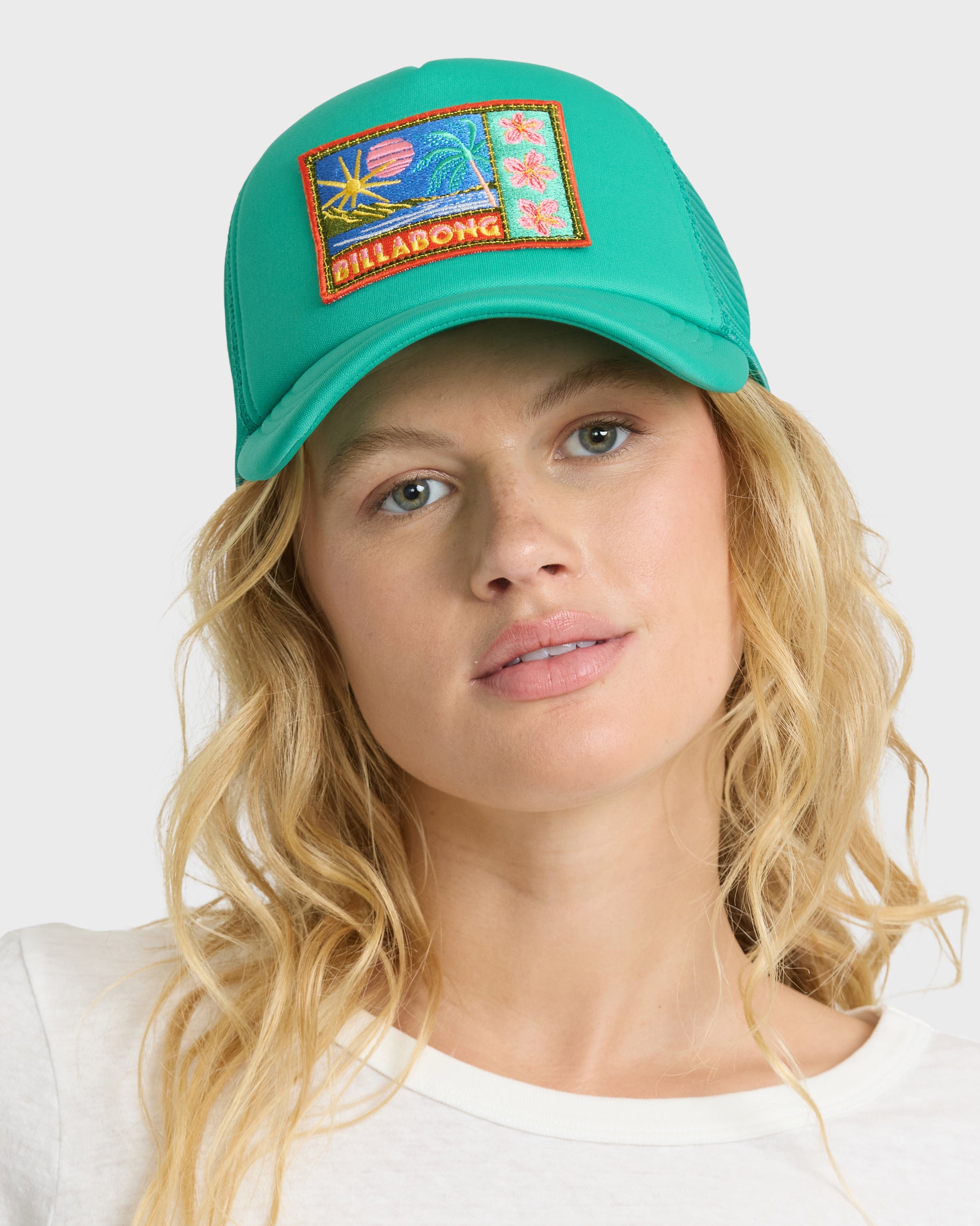 Grandpa Trucker Hat - Green Tropics