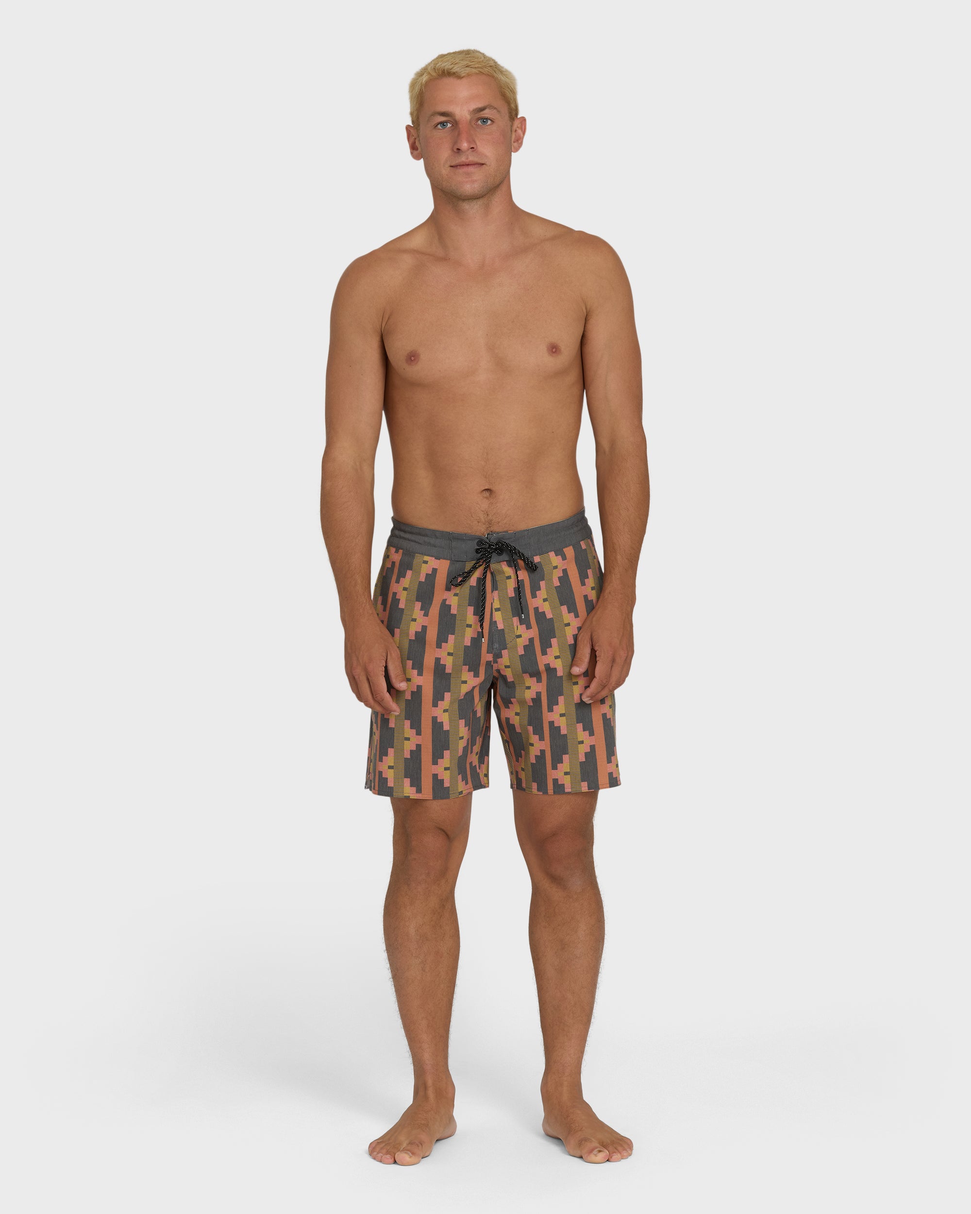 Good Times Lo Tide 17" Boardshorts - Rust
