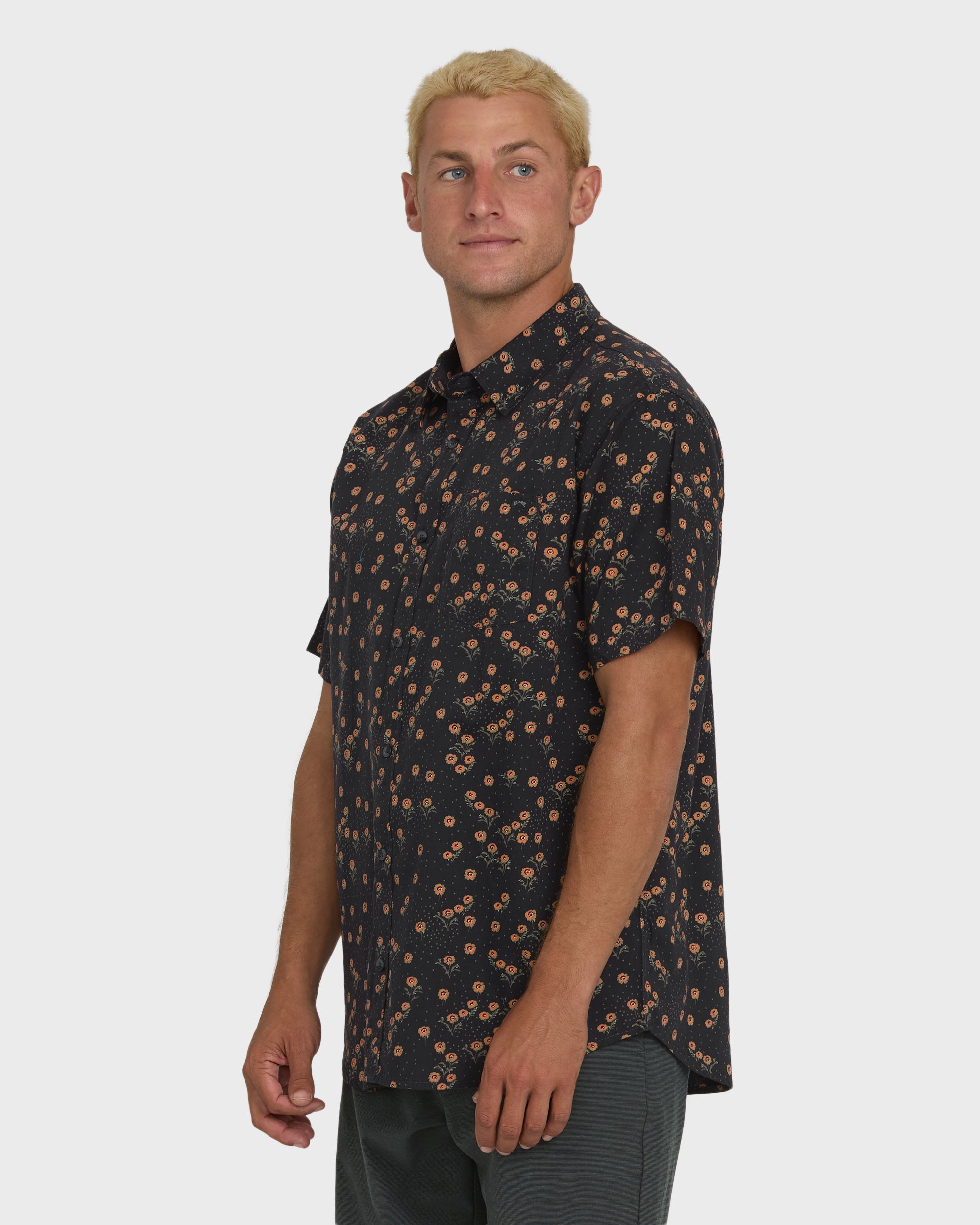 Sundays Mini Short Sleeve Woven Shirt - Black