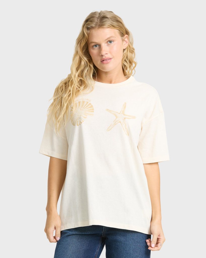 In Front Of Me Short Sleeve Knit T-Shirt - White Cap